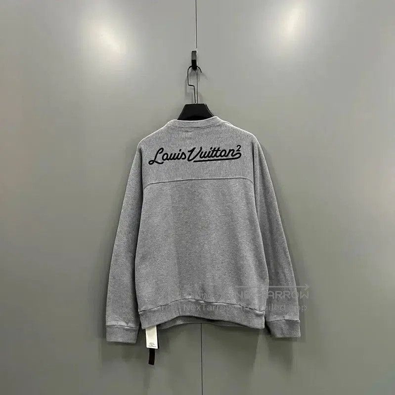 Louis Vuitton Louis Vuitton Gray Cotton Long Sleeve Sweatshirt . Size US L / EU 52-54 / 3 - 3 Thumbnail