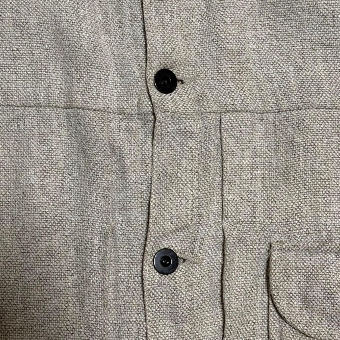 Evan Kinori Evan Kinori Jacket Mens M ecru Early Archive Wool Hemp Rare Size Size US M / EU 48-50 / 2 - 7 Thumbnail