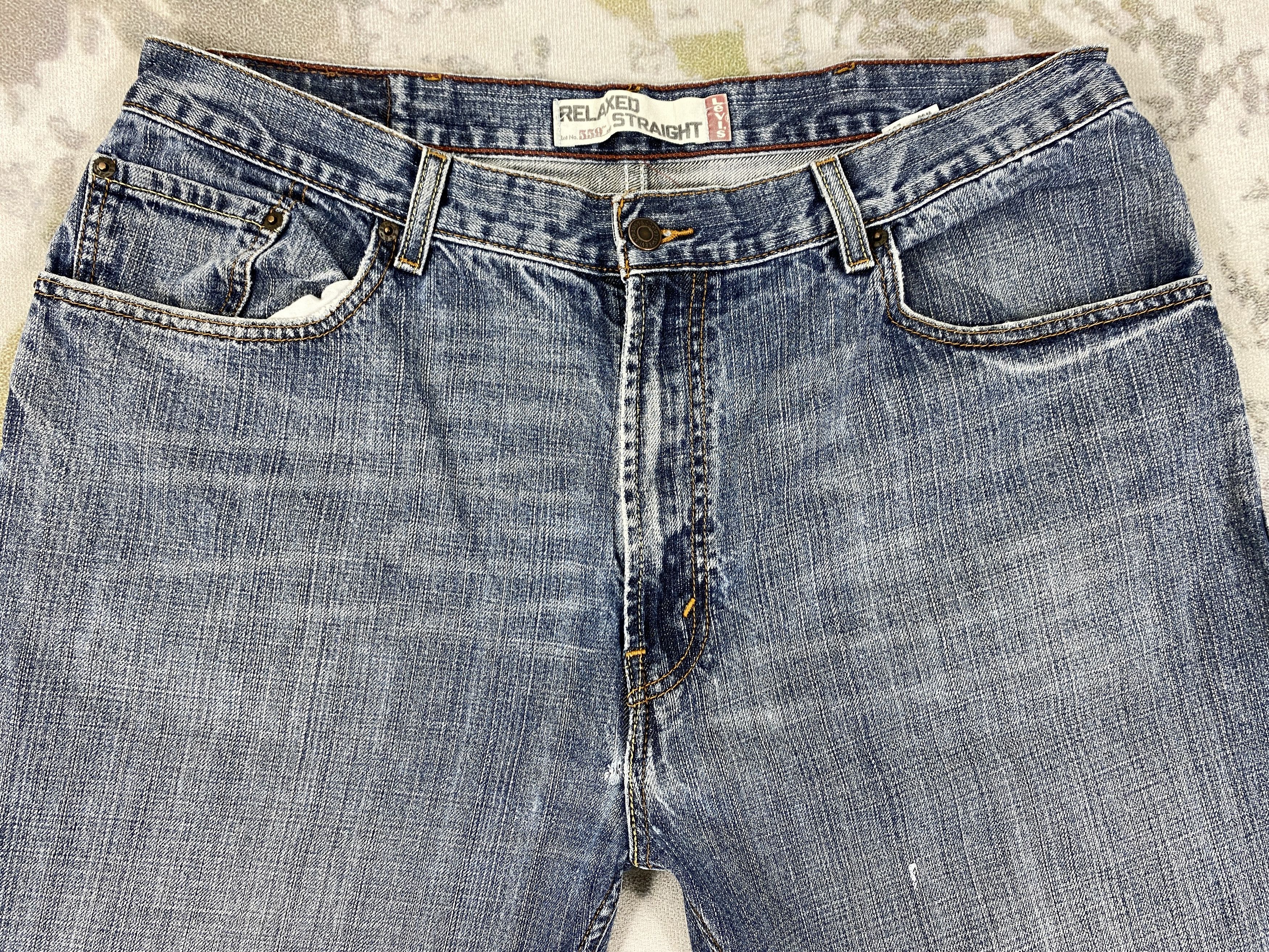 Levi's Relaxed Straight Vintage Levi's 559 36 x 32.5 Denim -JN333 Size US 36 / EU 52 - 3 Thumbnail