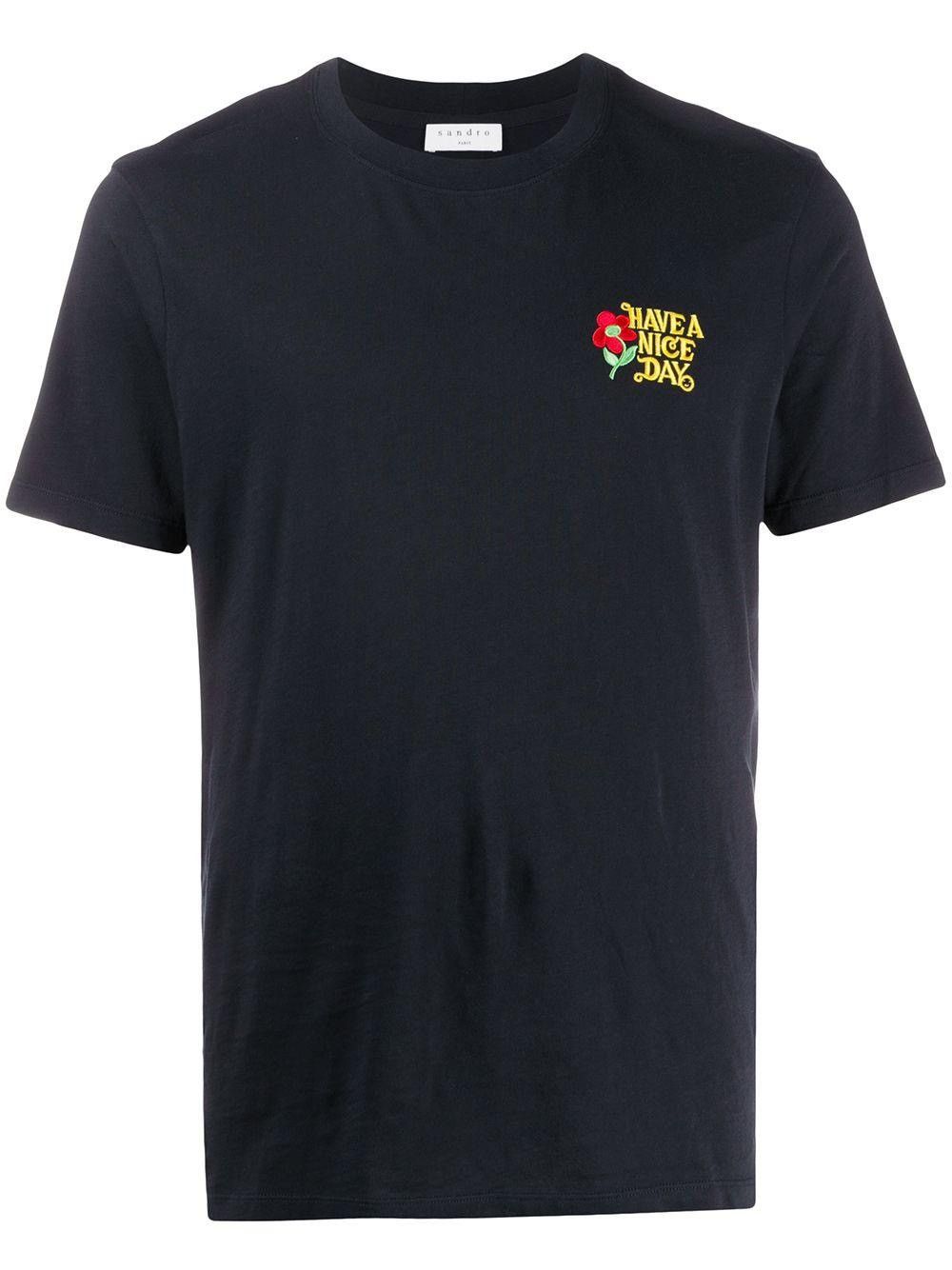 Sandro Sandro Paris Have A Nice Day Shirt Size US XL / EU 56 / 4 - 1 Thumbnail