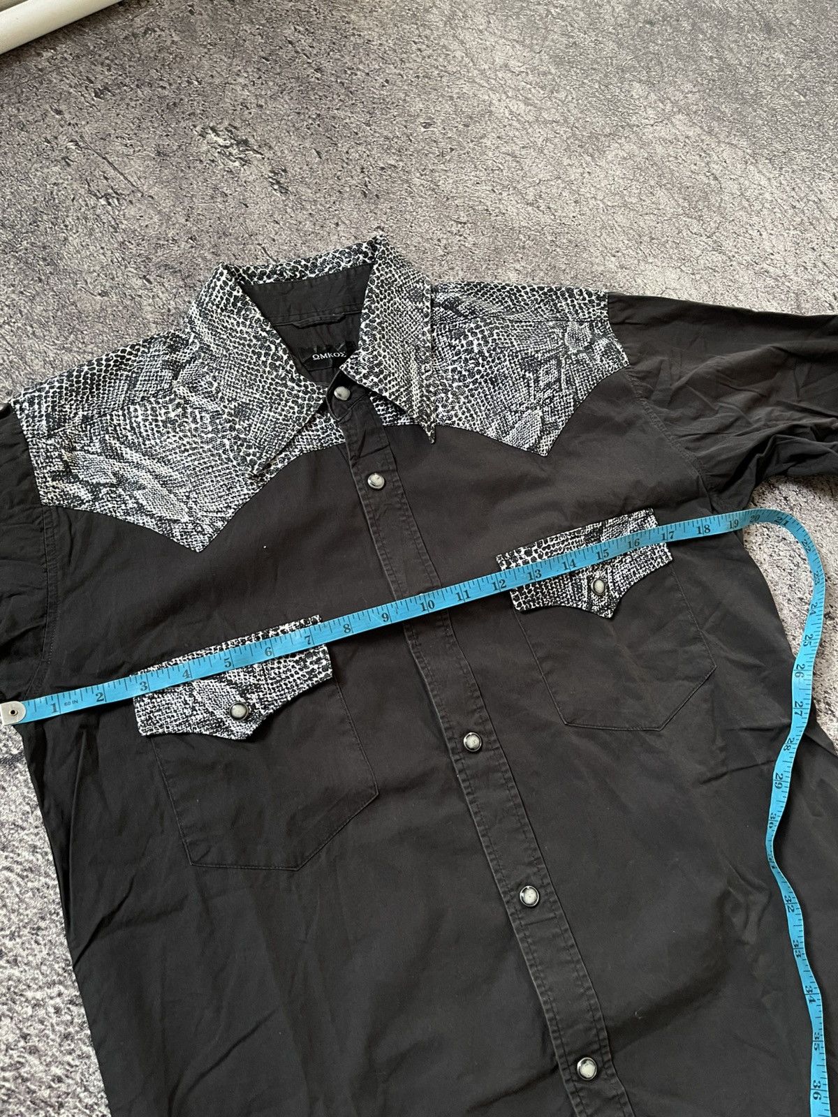 Japanese Brand OMKOM SNAKESKIN LGB IFSIXWASNINE SHIRT Size US M / EU 48-50 / 2 - 9 Thumbnail