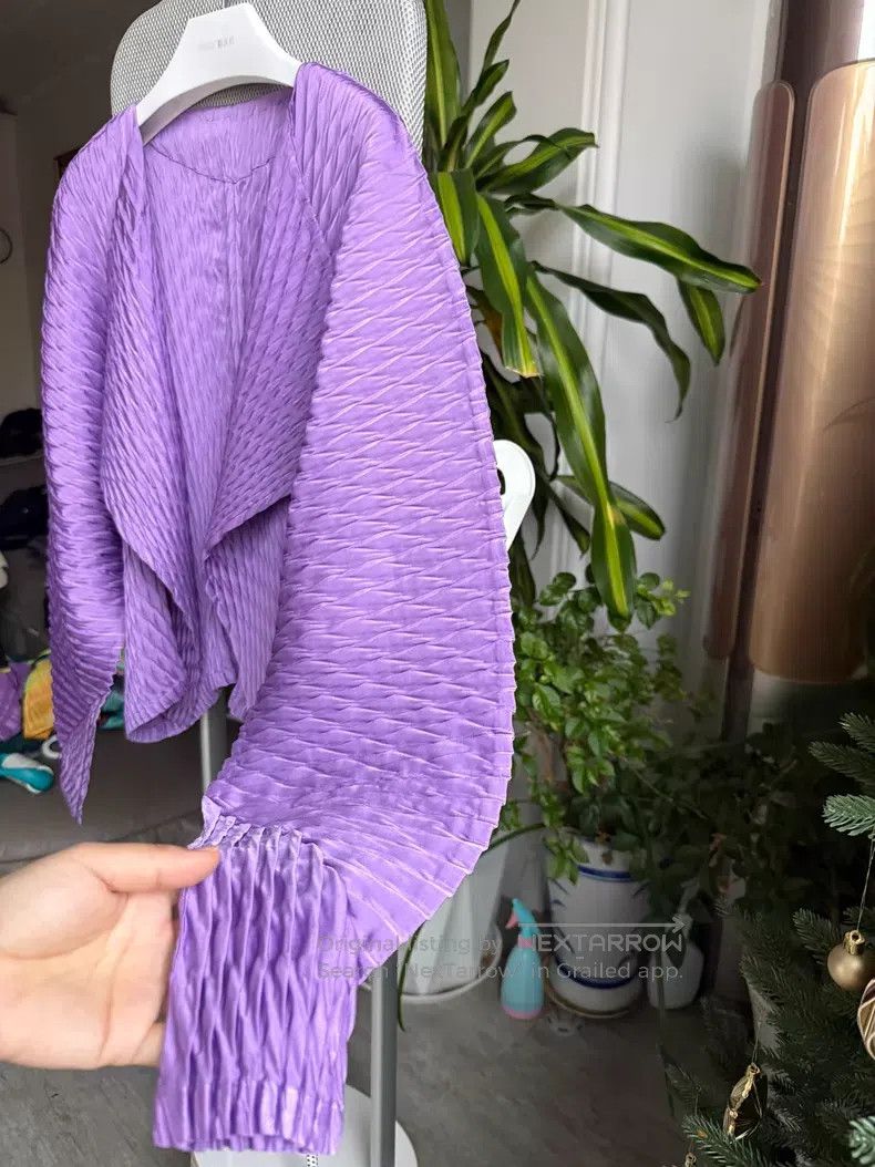 Issey Miyake Issey Miyake Big Fish Scale Purple Coat Size M / US 6-8 / IT 42-44 - 2 Thumbnail