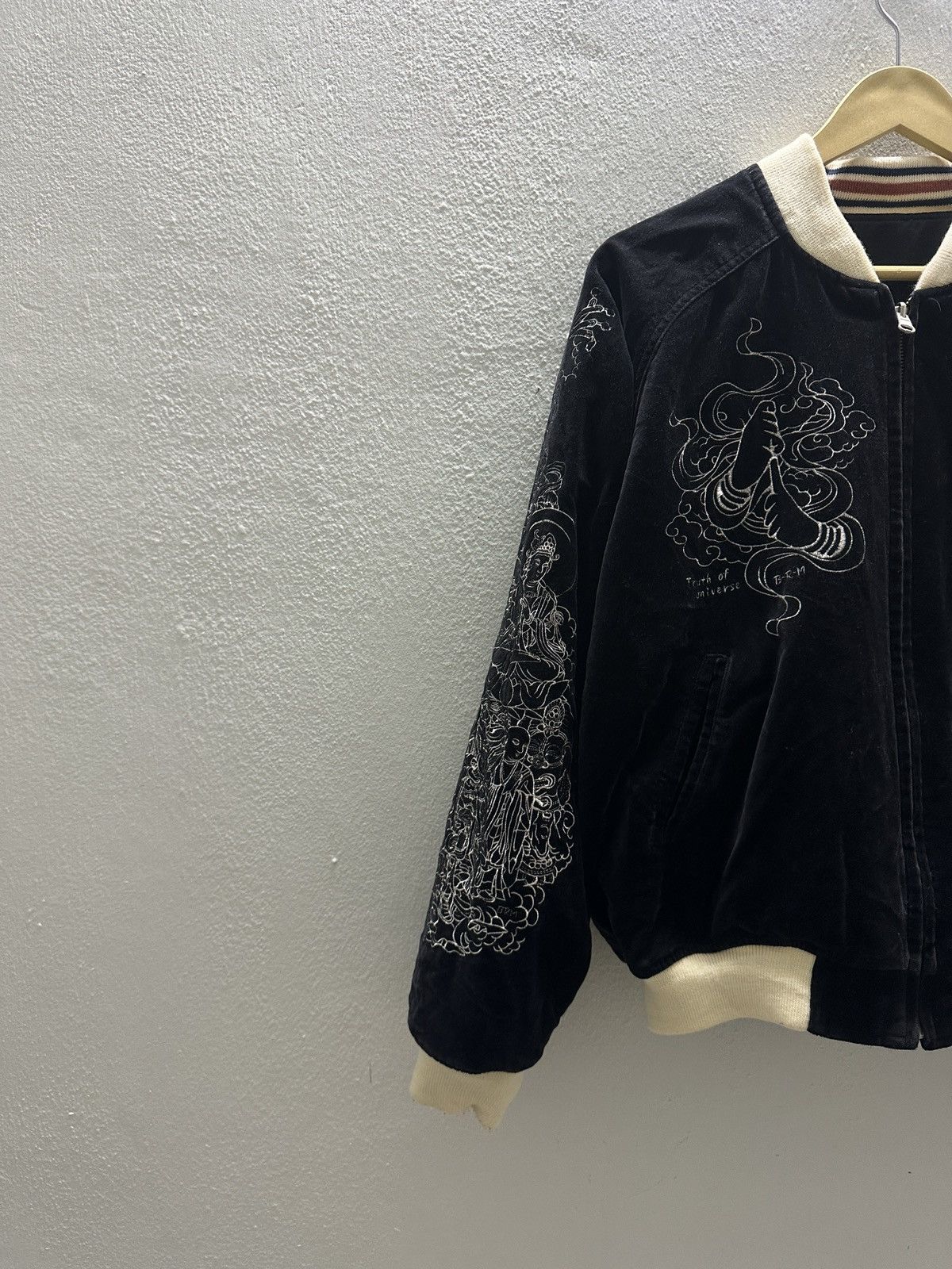 Japanese Brand × Vintage Vintage Reversible Sukajan Japanese Buddhism Art Size US M / EU 48-50 / 2 - 10 Thumbnail
