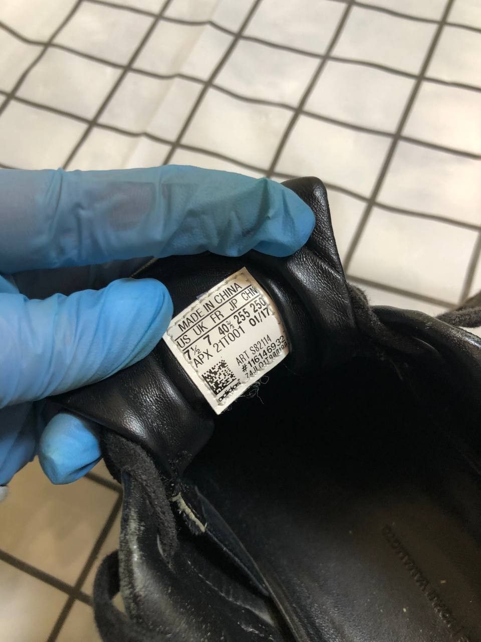 Adidas × Y-3 ADIDAS Y3 Yohji Yamamoto Mens Trainers Navy Black Leather Size US 7.5 / EU 40-41 - 16 Thumbnail
