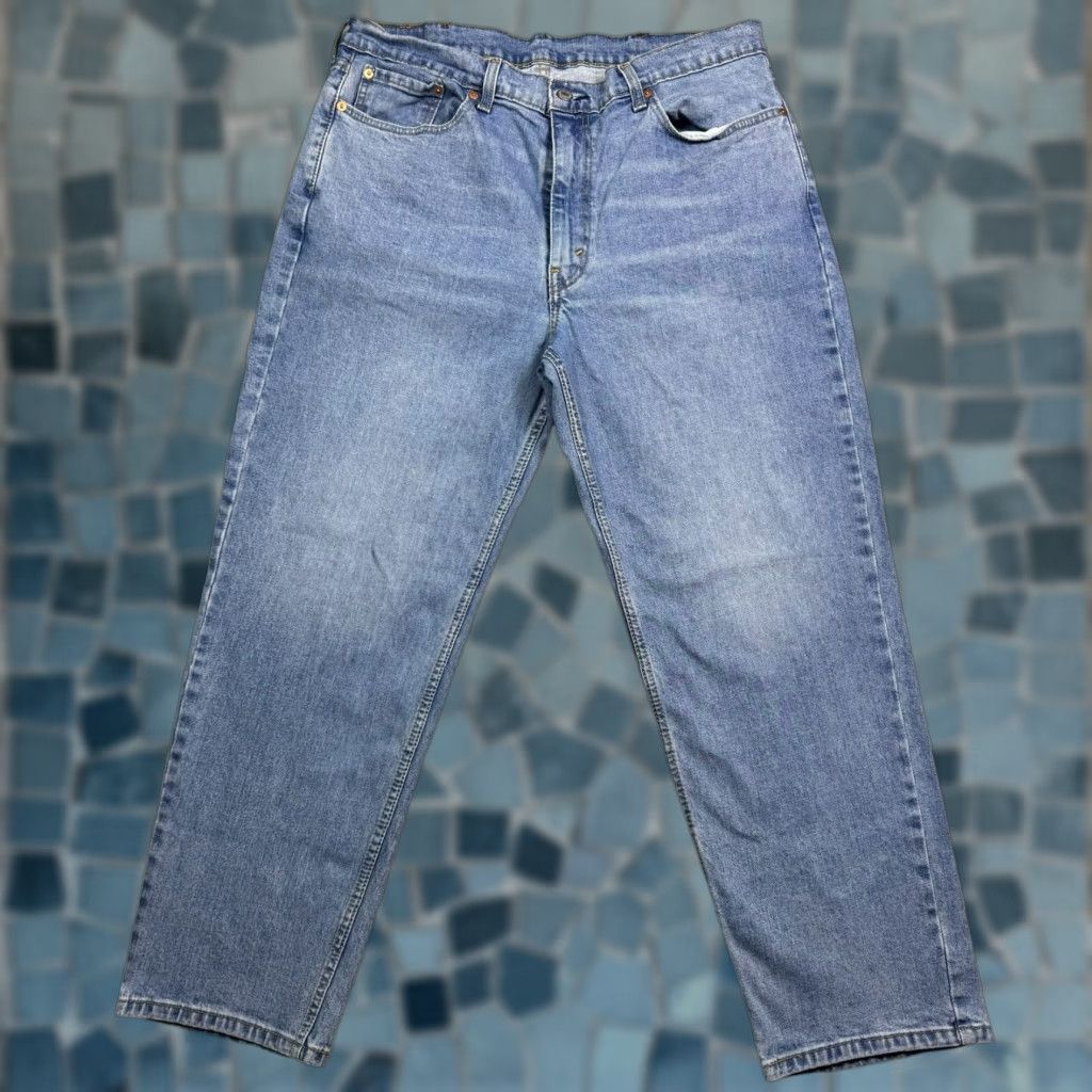 Levi's VINTAGE Levi's 550 Jeans Mens 38x30 Relaxed Fit Baggy Denim Grunge Y2K Midrise Jeans Mens 38 30 Blue 550 Grunge Levi's Size US 38 / EU 54 - 1 Thumbnail
