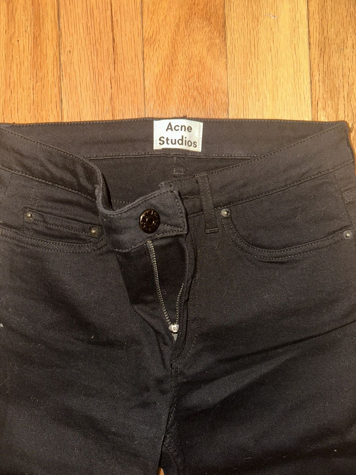 Acne Studios Vintage Acne studios Japanese Black denim jeans Size 26" / US 2 / IT 38 - 2 Thumbnail