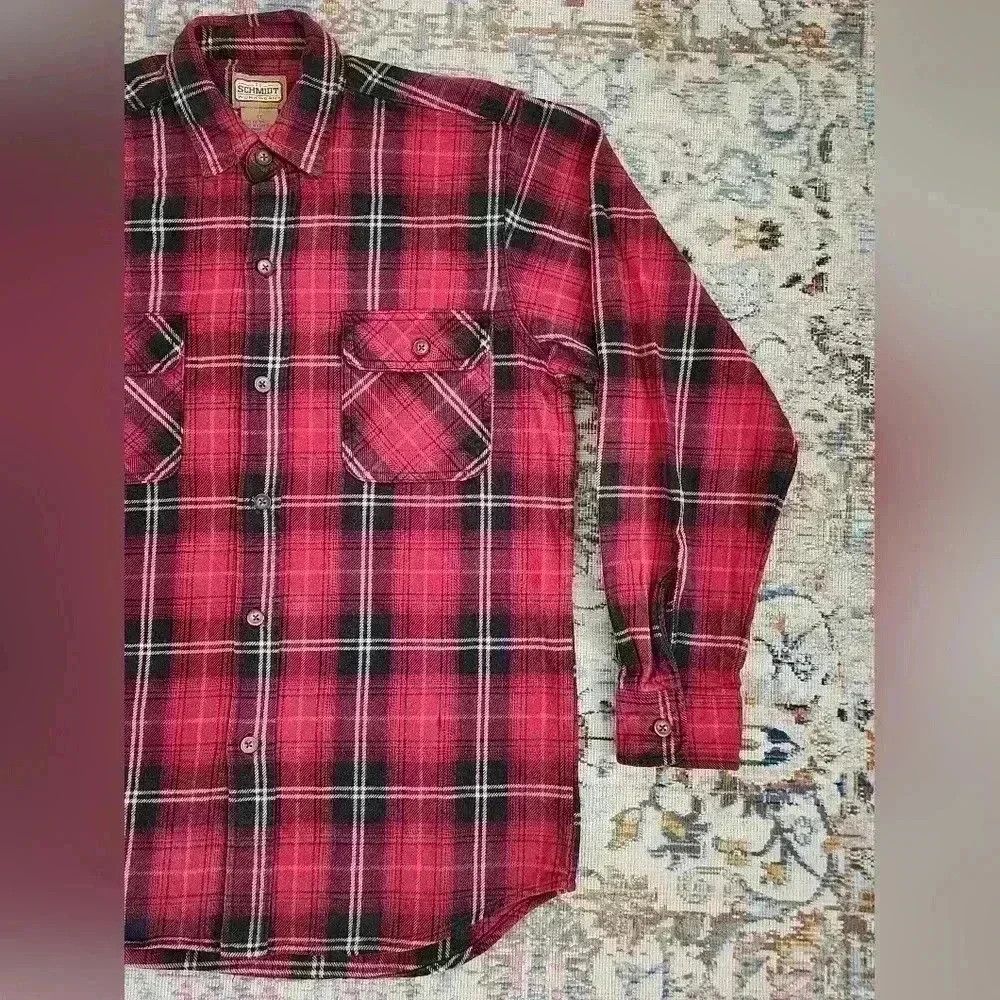 Lumberjack CE Schmidt Workwear Red Plaid Work Shacket Shirt Size US L / EU 52-54 / 3 - 8 Thumbnail