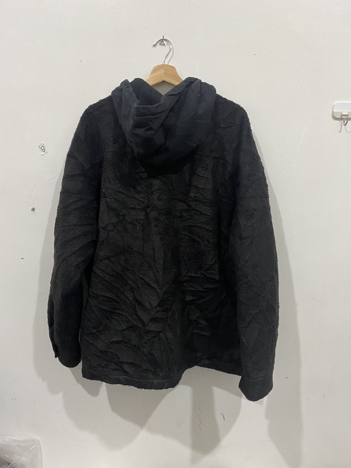 Supreme Supreme Fleece Jacket Zip up Hooded Shirt Black Size US XL / EU 56 / 4 - 2 Thumbnail