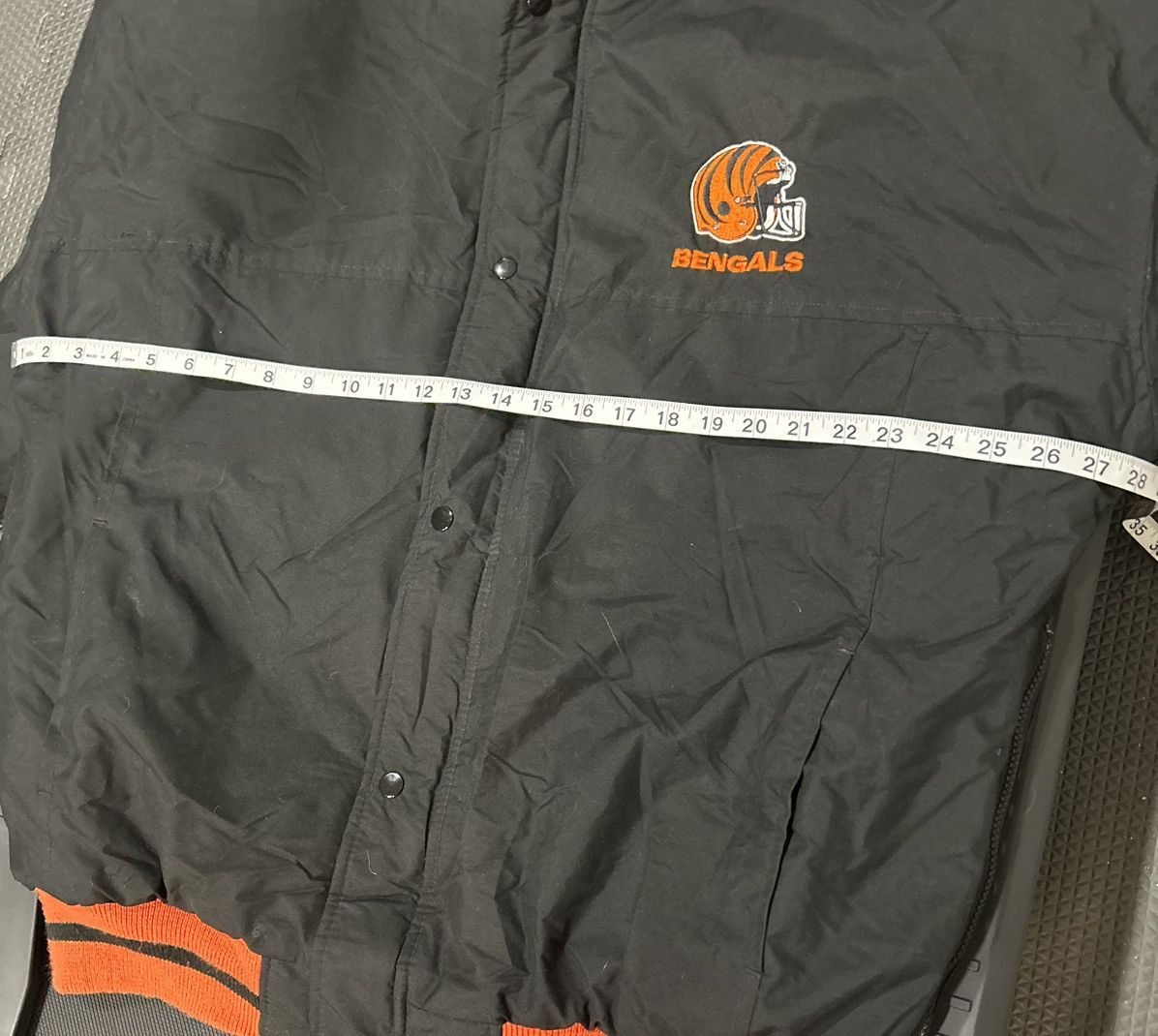 Starter Vtg bengals NFL starter puffer jacket spellout down 90s Size US XL / EU 56 / 4 - 7 Thumbnail