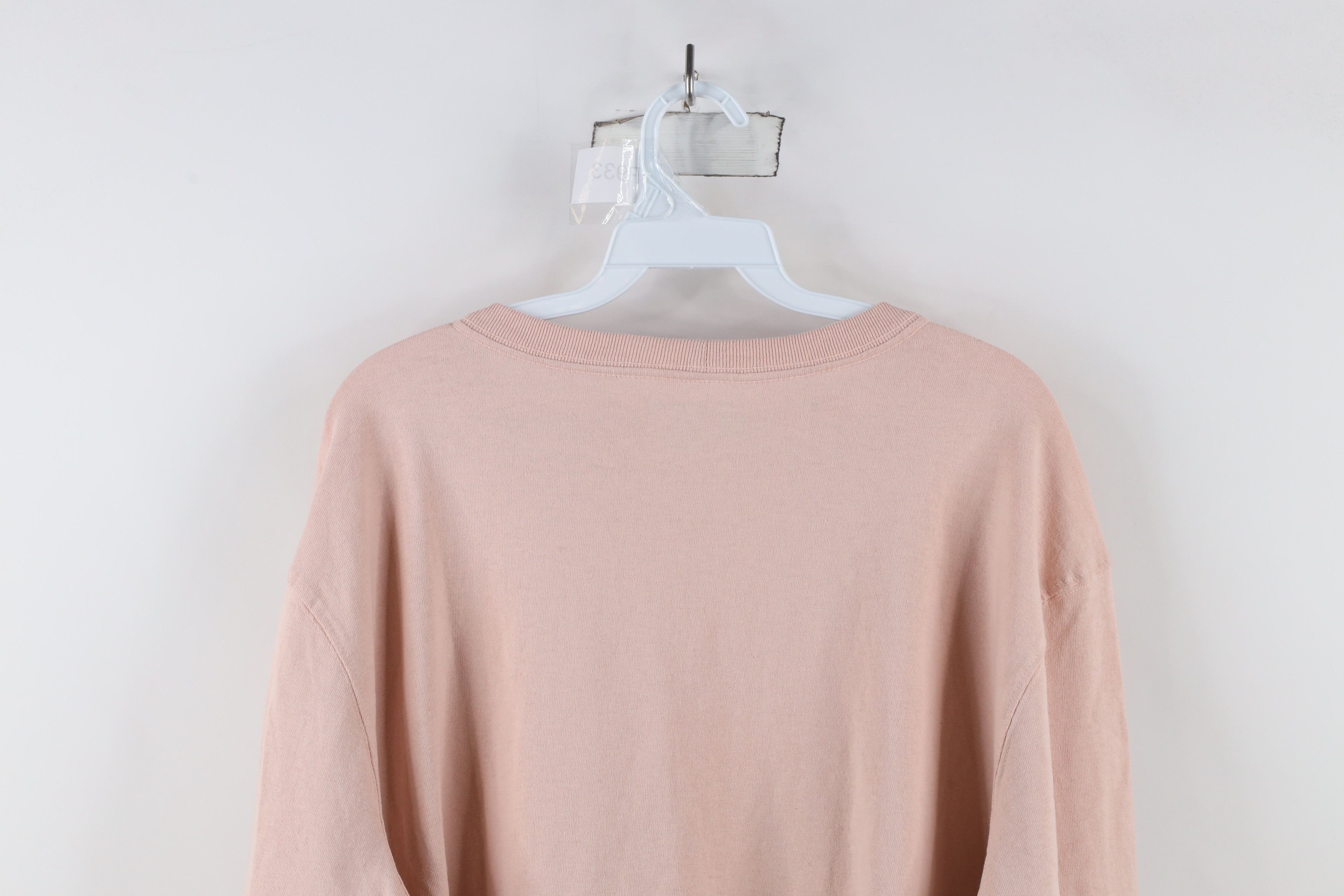Carhartt × Vintage New Carhartt Fit Spell Out Long Sleeve T-Shirt Pink Cotton Size 3XL / US 20-22 - 10 Thumbnail