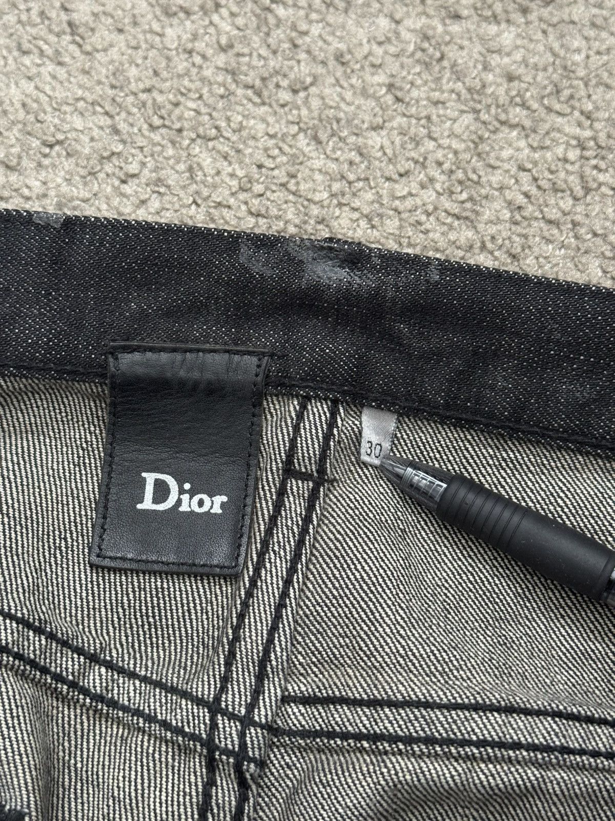 Dior AW08 Dior Homme “Luster” Black Waxed Size US 30 / EU 46 - 7 Thumbnail