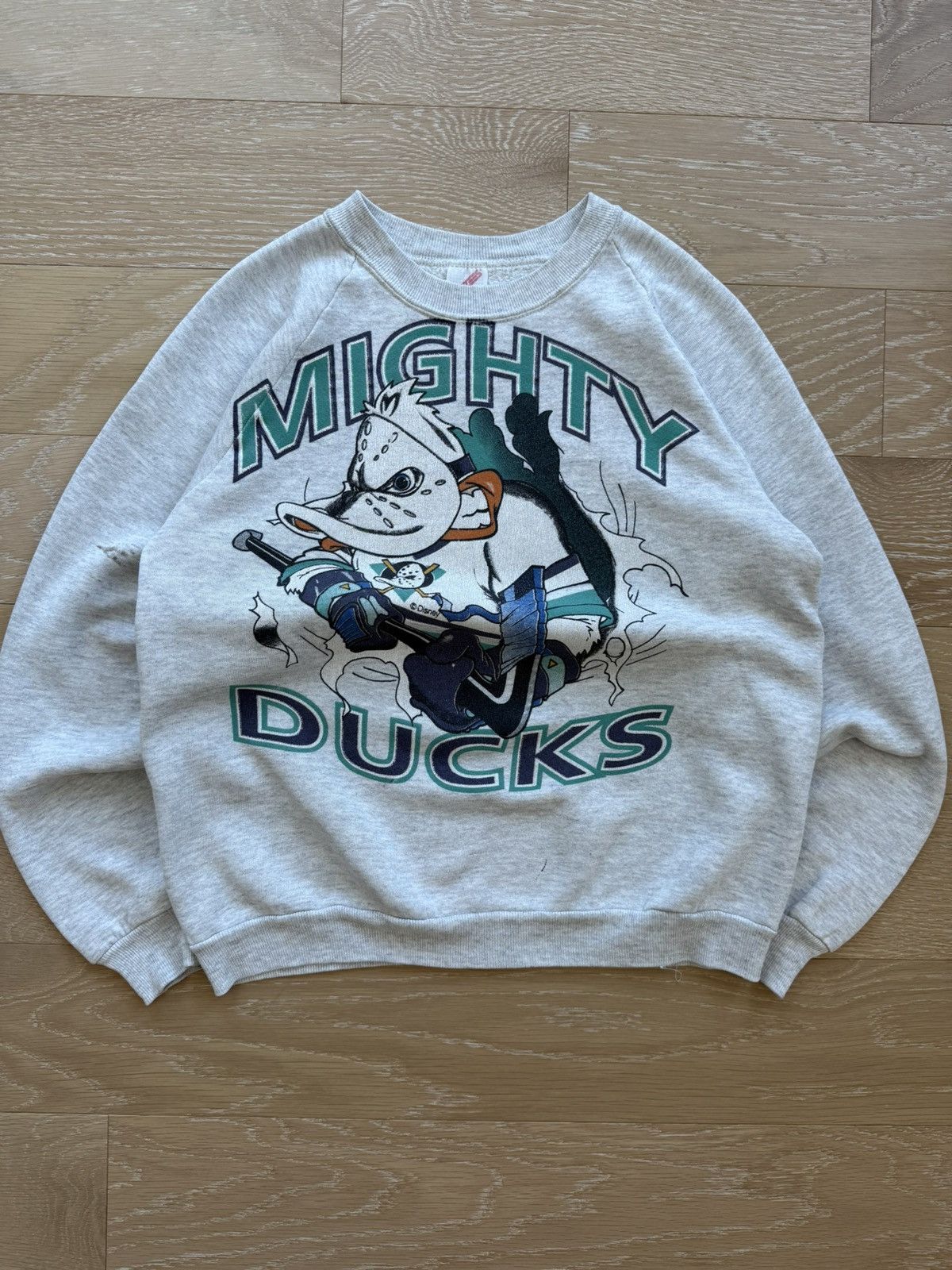 NHL Vintage Mighty Ducks Disney Anaheim NHL Pullover Size US M / EU 48-50 / 2 - 1 Thumbnail