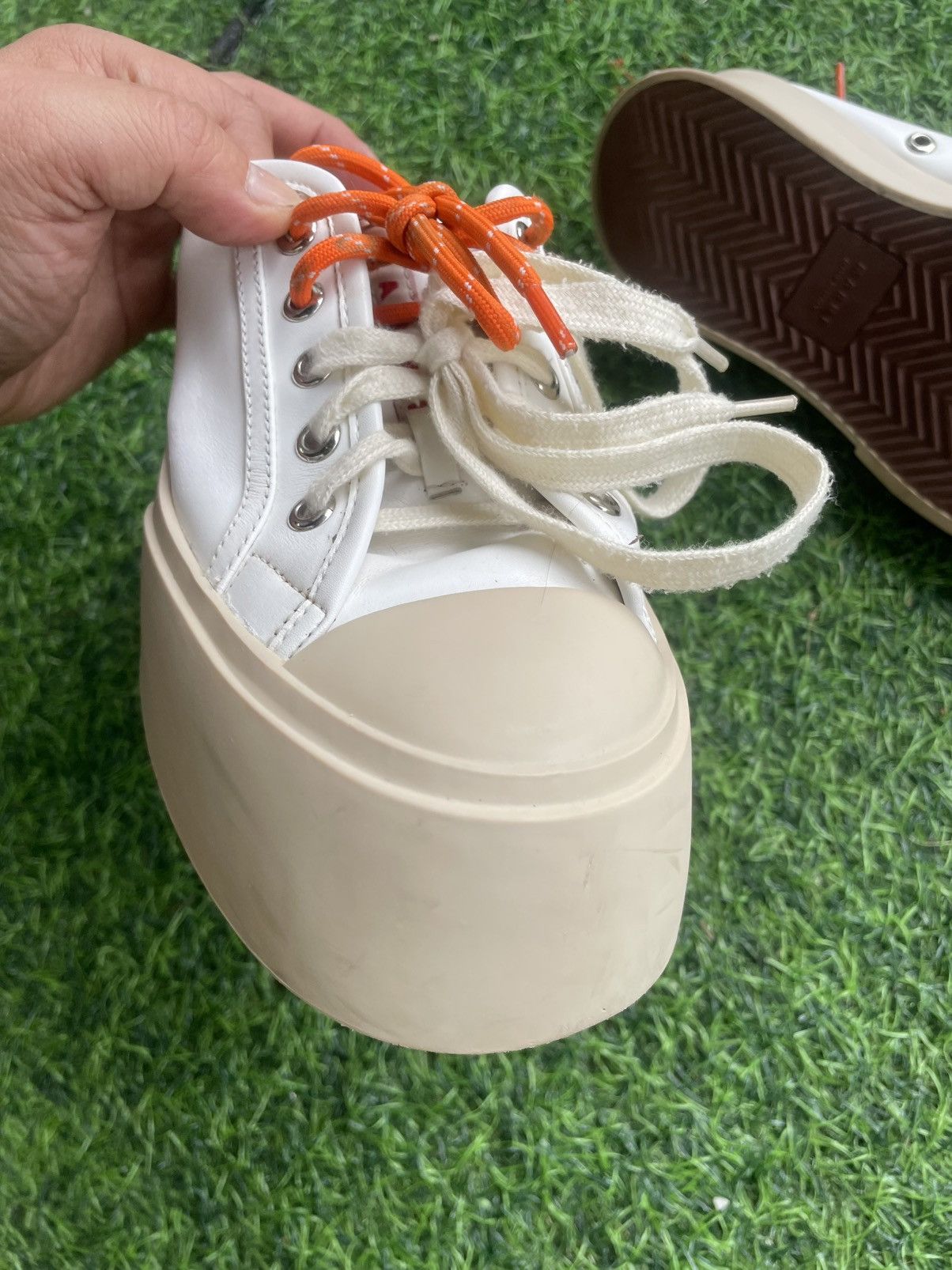 Marni Authentic MARNI white pablo lace up sabot Size US 8 / IT 38 - 5 Thumbnail