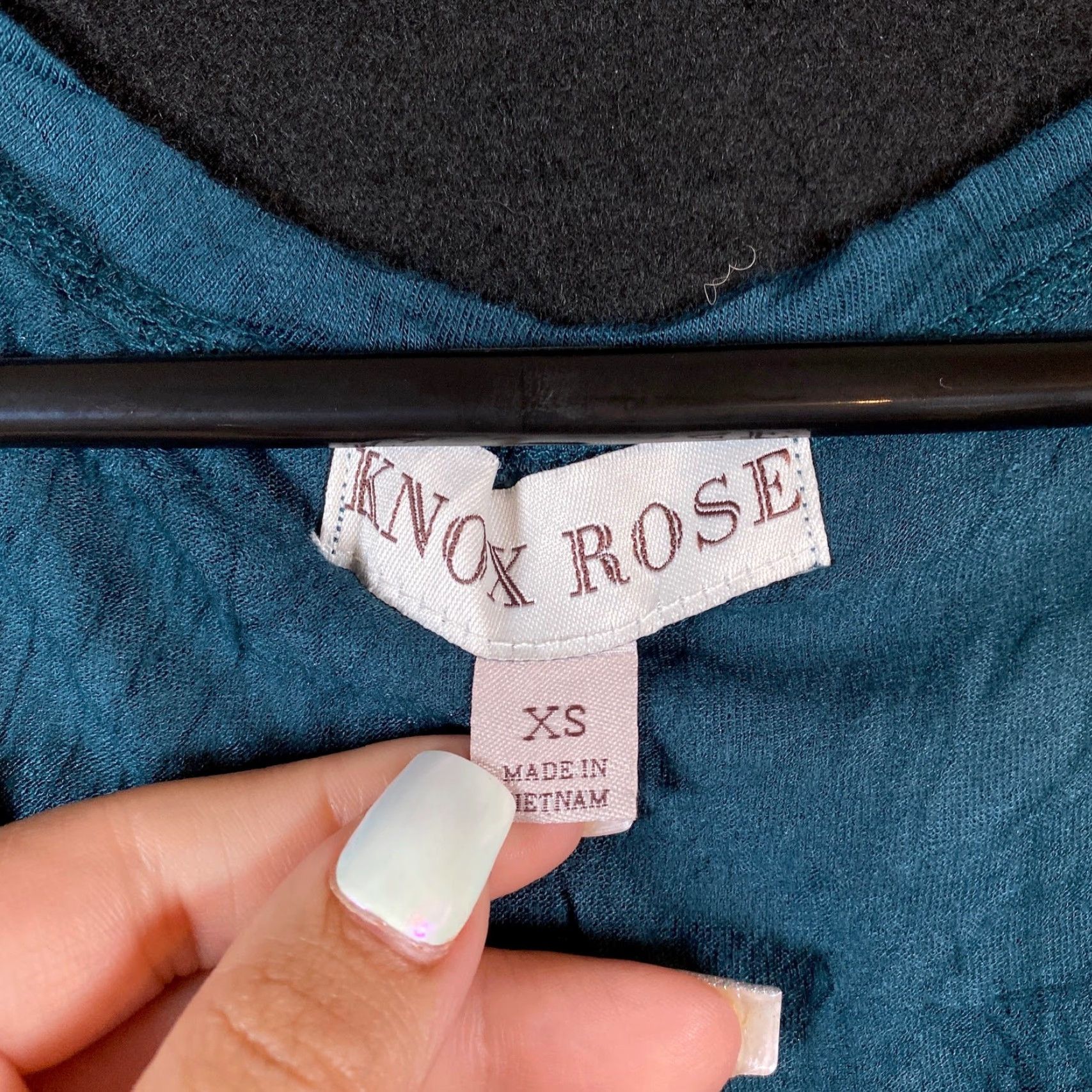 Vintage KNox Rose Womens Blouse Teal Sleeveless U Neck Lace Tank Stretch XS Shirt Womens XS Teal Lace Blouse Boho Casual Workwear Size XS / US 0-2 / IT 36-38 - 4 Thumbnail
