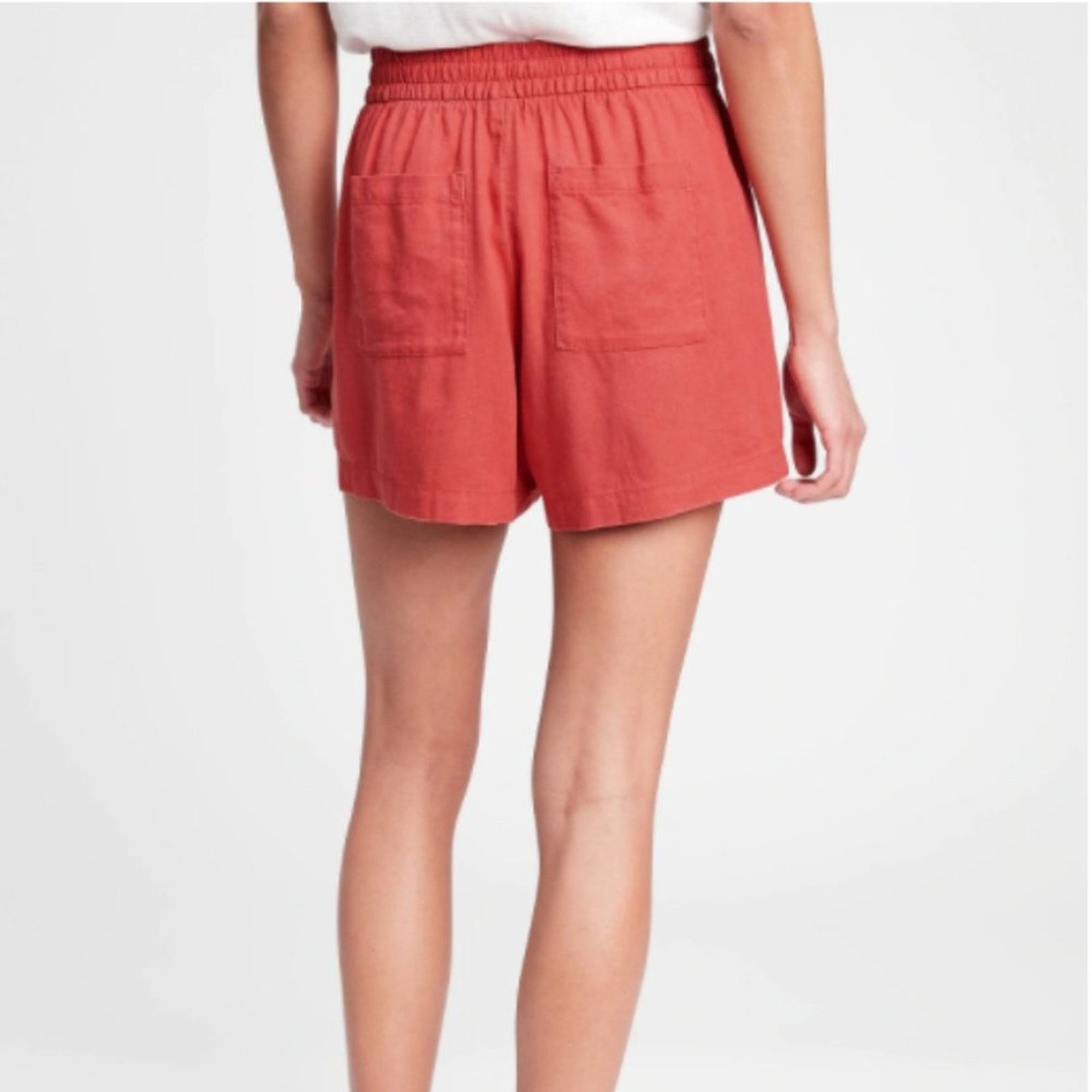 Gap GAP Factory Orange Desert Flower Pull-On Utility Shorts Size 32" / US 10 / IT 46 - 2 Thumbnail