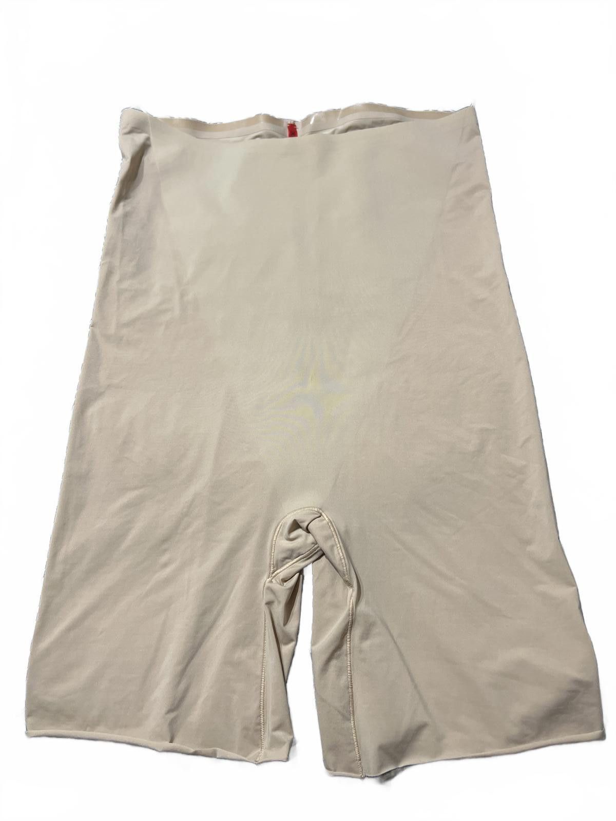 Domenico Spano Spanx High Waist Shaping Shorts in Nude, Size 3X Size 42" / US 20 - 2 Thumbnail