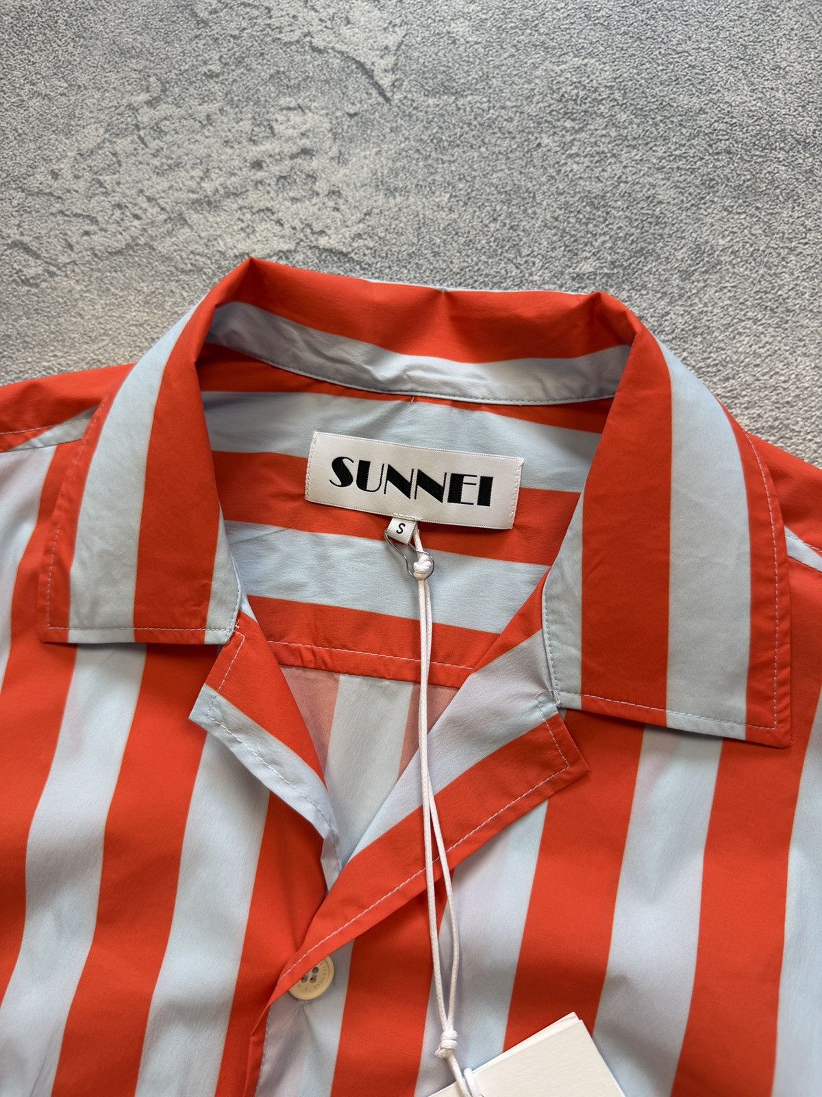 Sunnei NEW Sunnei Paneled Stripe Shirt Size US S / EU 44-46 / 1 - 3 Thumbnail