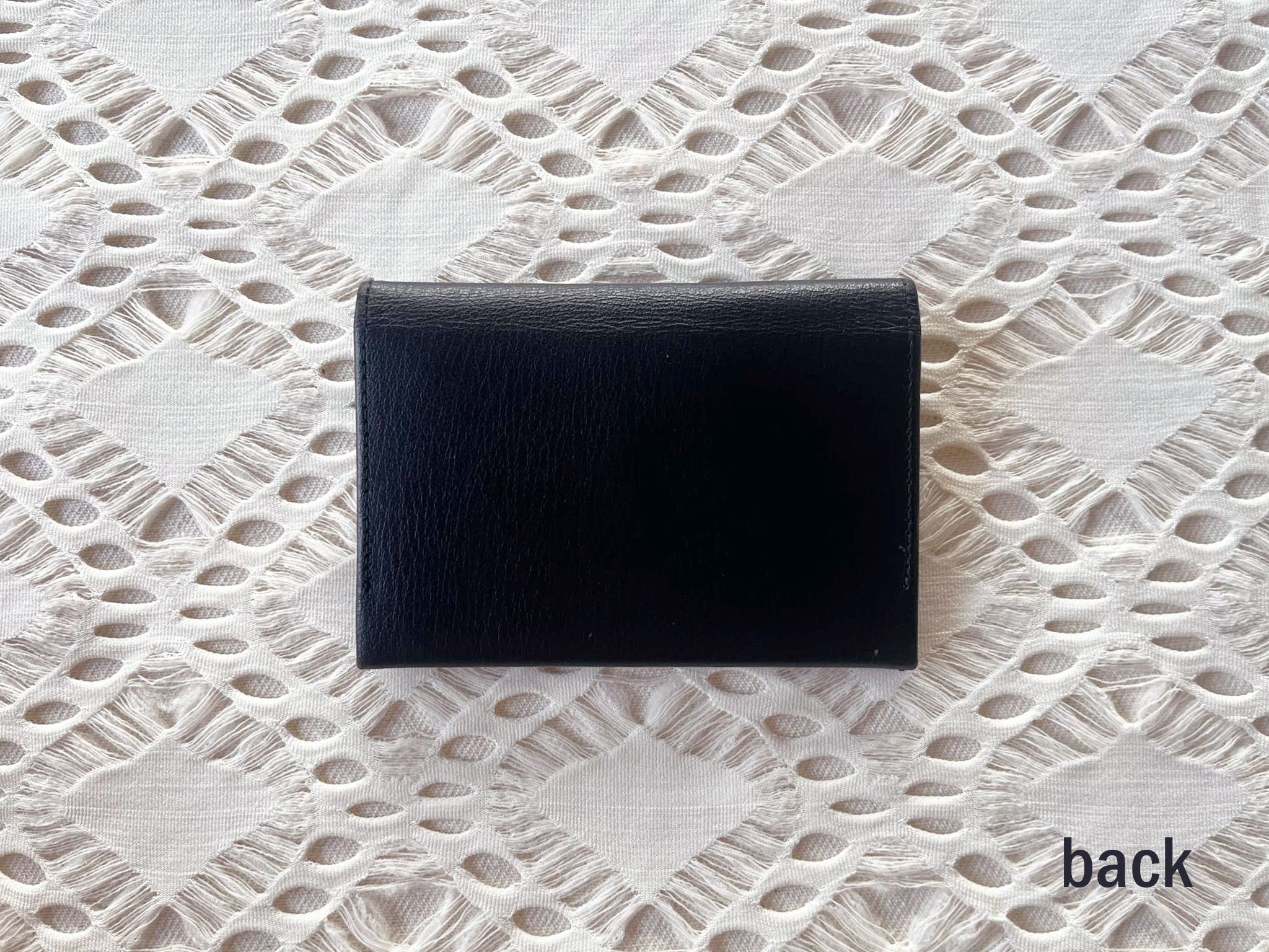Vintage 90s 'NICOLE' Small and thin size black genuine card holder Size ONE SIZE - 4 Thumbnail