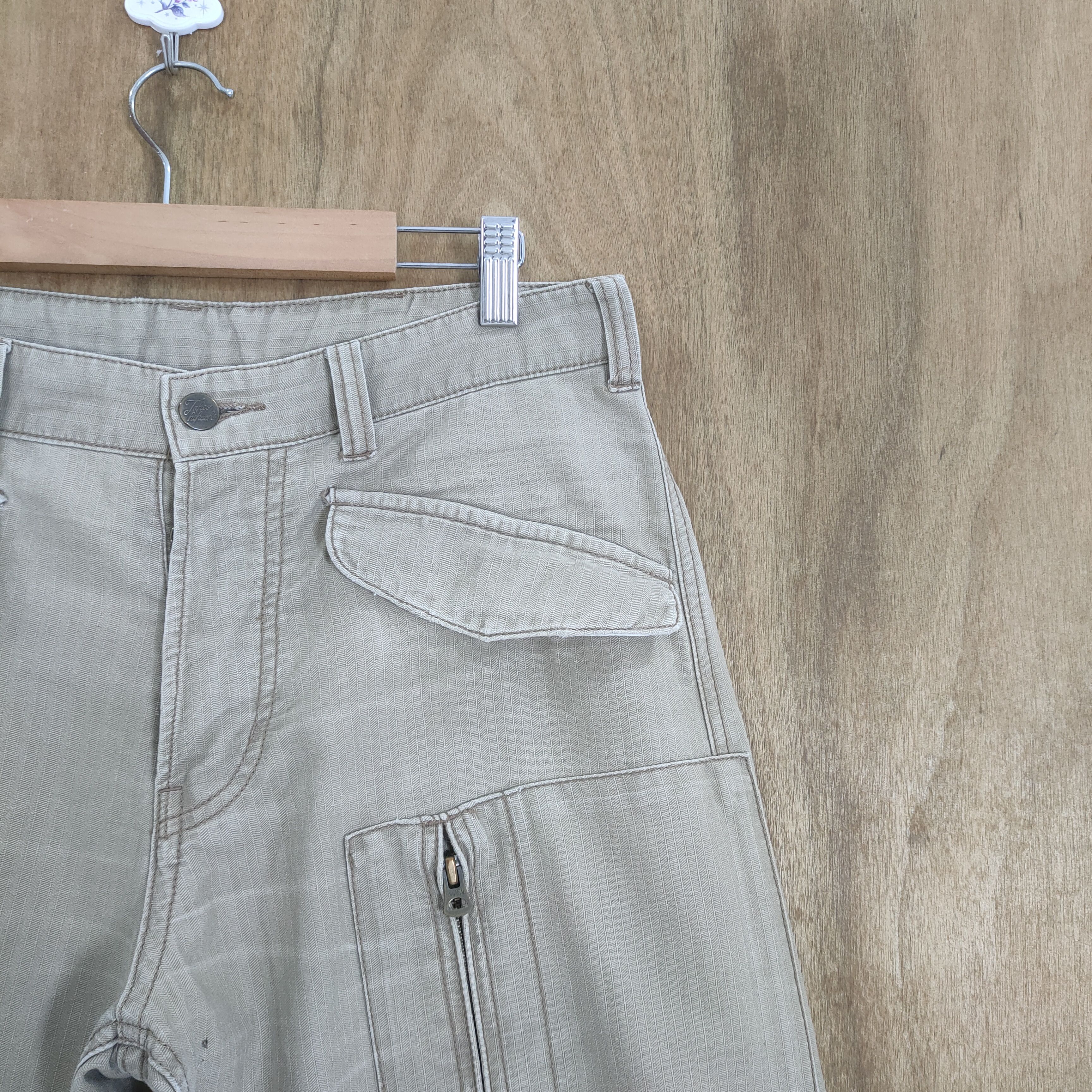 Japanese Brand × Takeo Kikuchi VINTAGE TAKEO KIKUCHI CARGO PANTS Size US 32 / EU 48 - 6 Thumbnail