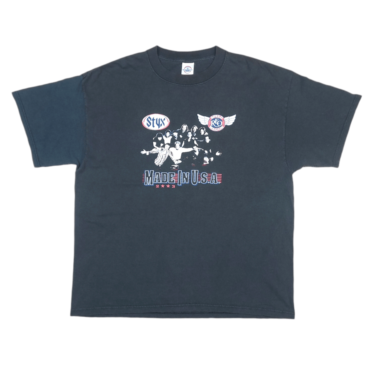 Band Tees × Vintage Vintage 2003 STYX REO Speedwagon Made In USA Tour Merch TEE Size US XL / EU 56 / 4 - 2 Thumbnail