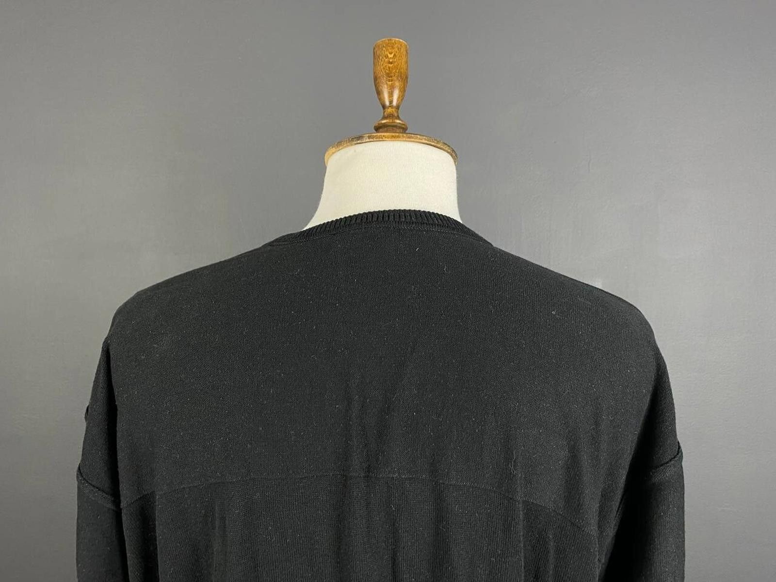 Carlo Colucci Carlo Colucci Black Geometric Stripe Sweater Size 3XL 4XL 64 Size US M / EU 48-50 / 2 - 6 Thumbnail
