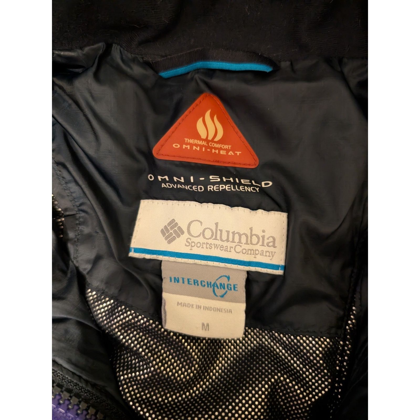Columbia Columbia Interchange Omni-Shield Womens Medium Jacket Purple Size M / US 6-8 / IT 42-44 - 6 Thumbnail