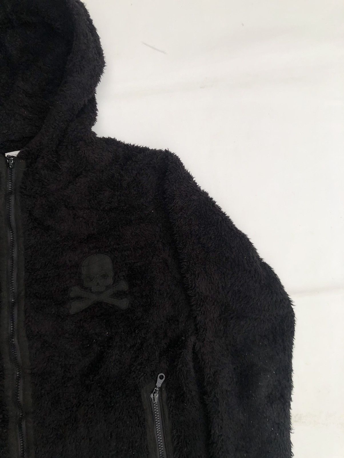 FAUX FURHOODIE DARK SKULL GOTHIC PUNK