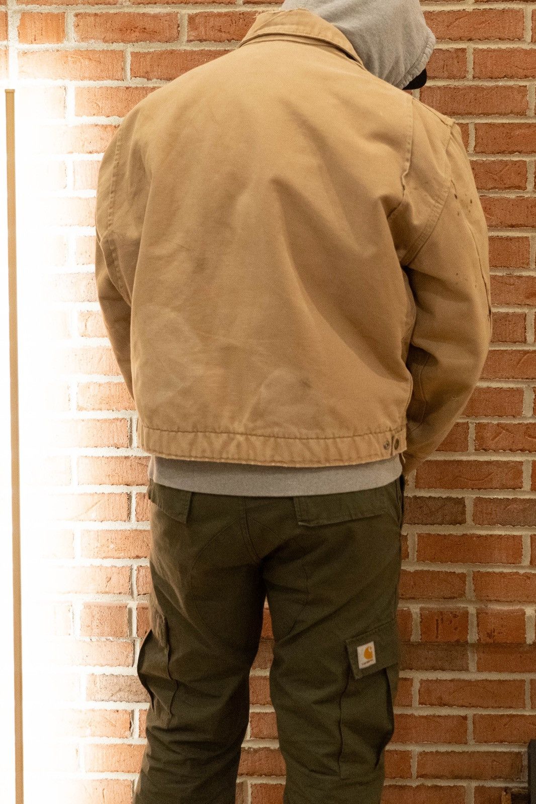 Carhartt × Vintage Carhartt Detroit Jacket Distressed Thrashed Sand Size US XXL / EU 58 / 5 - 9 Thumbnail