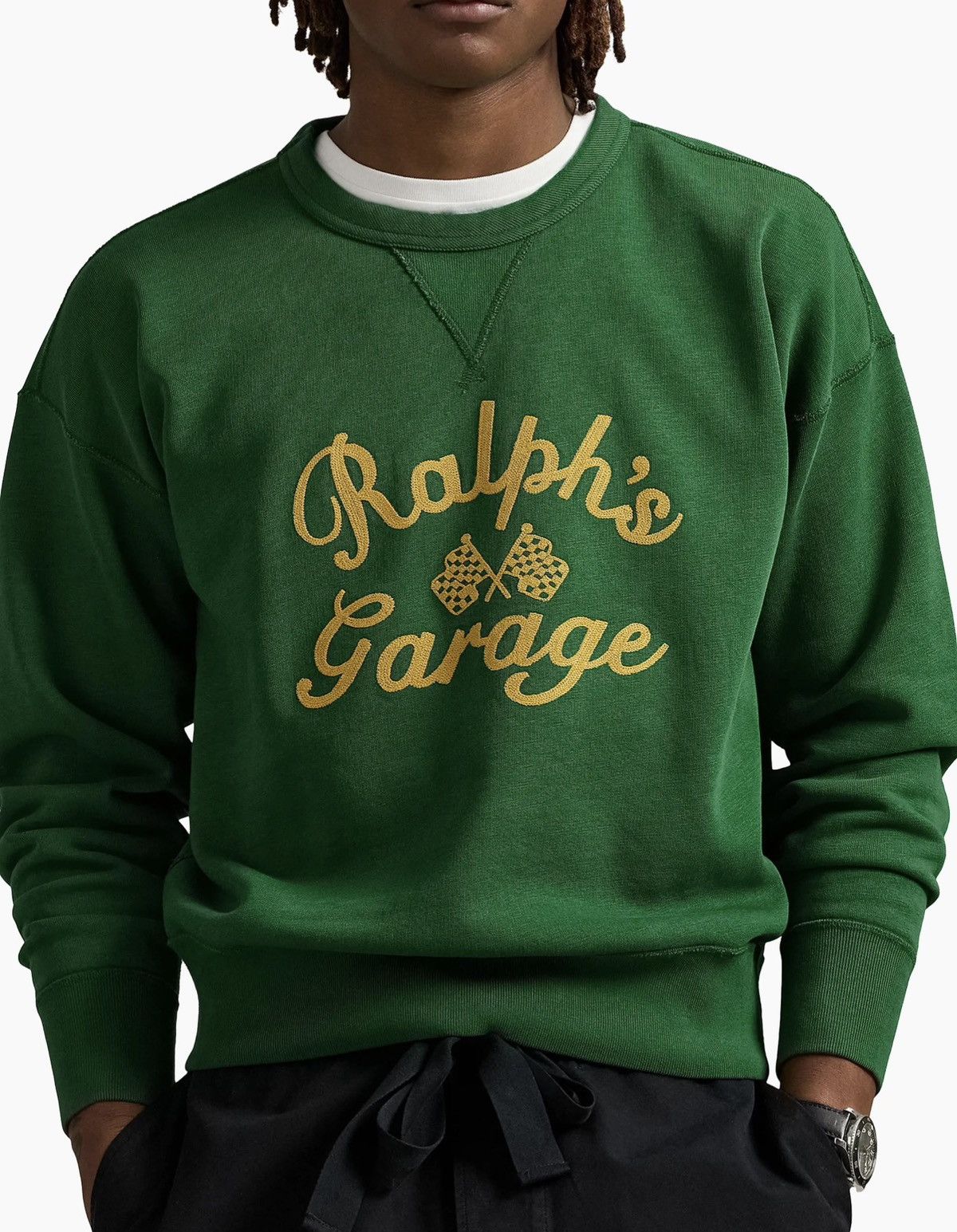 Polo Ralph Lauren Polo Ralph Lauren Vintage-Fit Ralph’s Garage Crewneck Green Size US XL / EU 56 / 4 - 3 Thumbnail