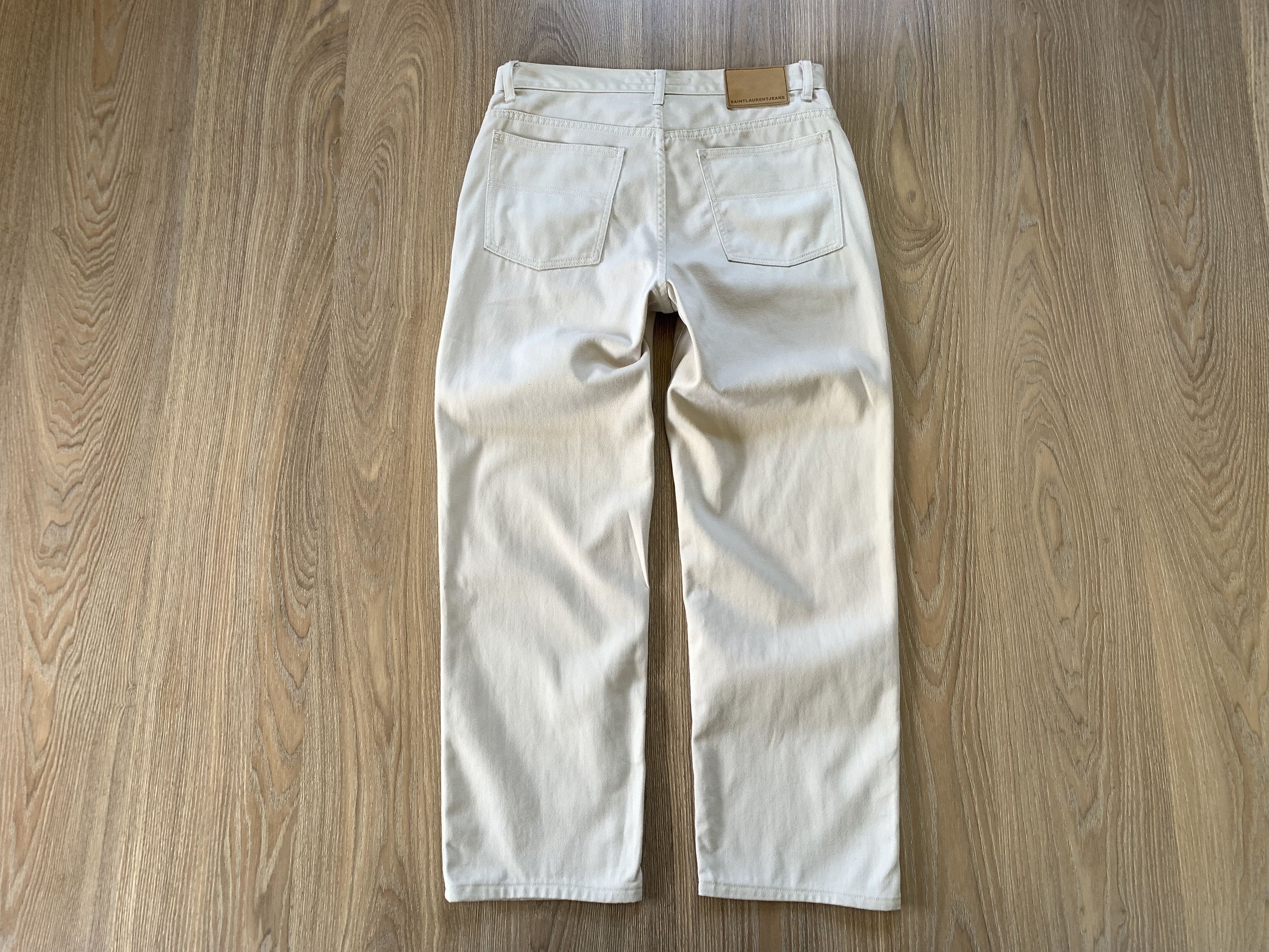 Yves Saint Laurent Yves Saint Laurent Vintage Beige Denim Jeans Size US 34 / EU 50 - 3 Thumbnail