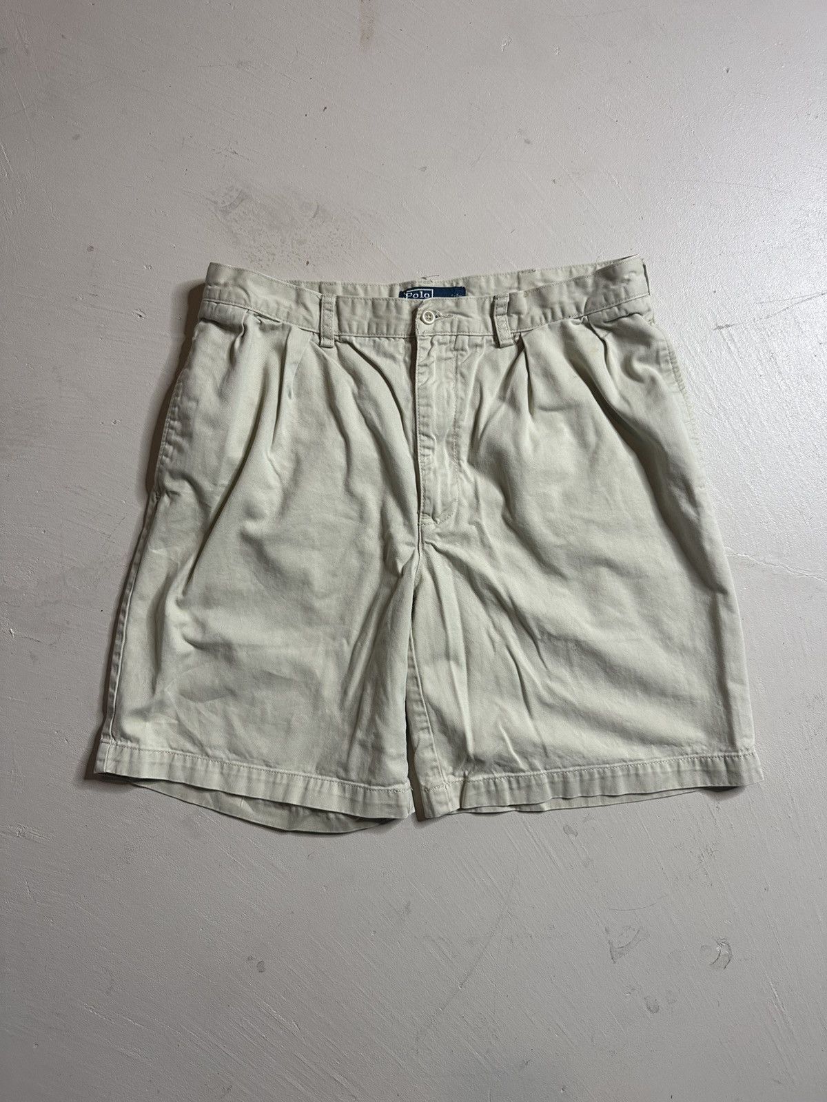 Polo Ralph Lauren Vintage Polo Ralph Lauren Pleated Shorts Size US 35 - 3 Thumbnail