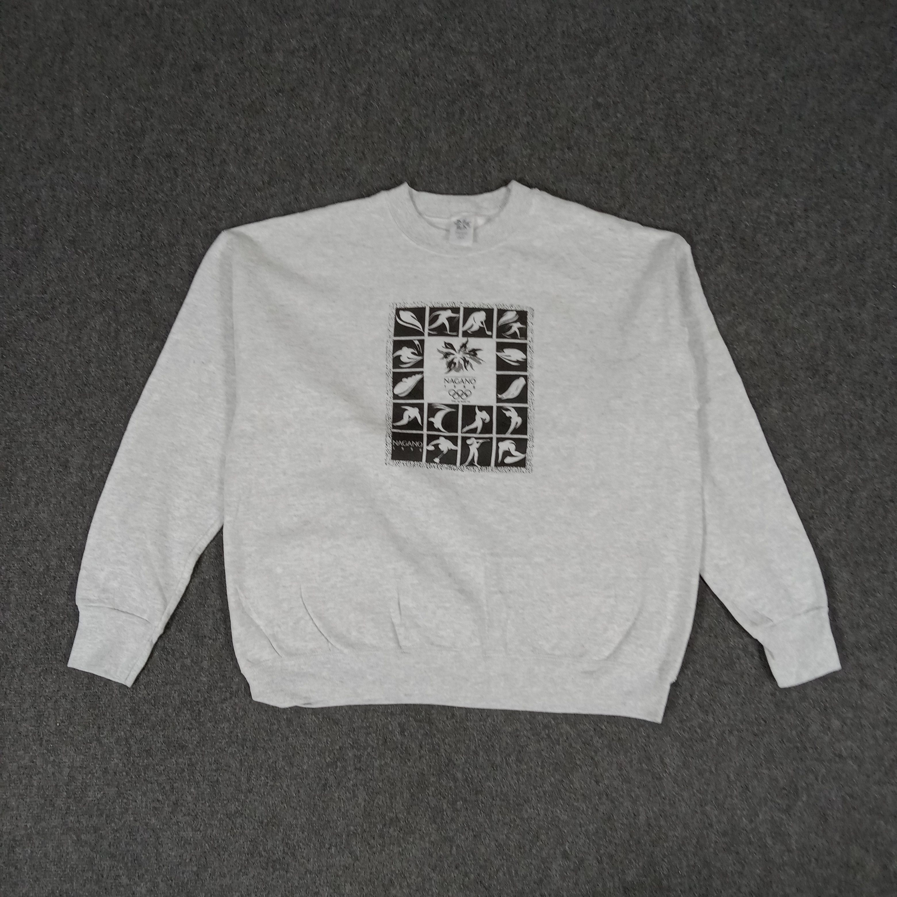 USA Olympics × Vintage Vintage 90's Nagano 1998 Olympic Sport Style Sweatshirt Size US L / EU 52-54 / 3 - 1 Thumbnail