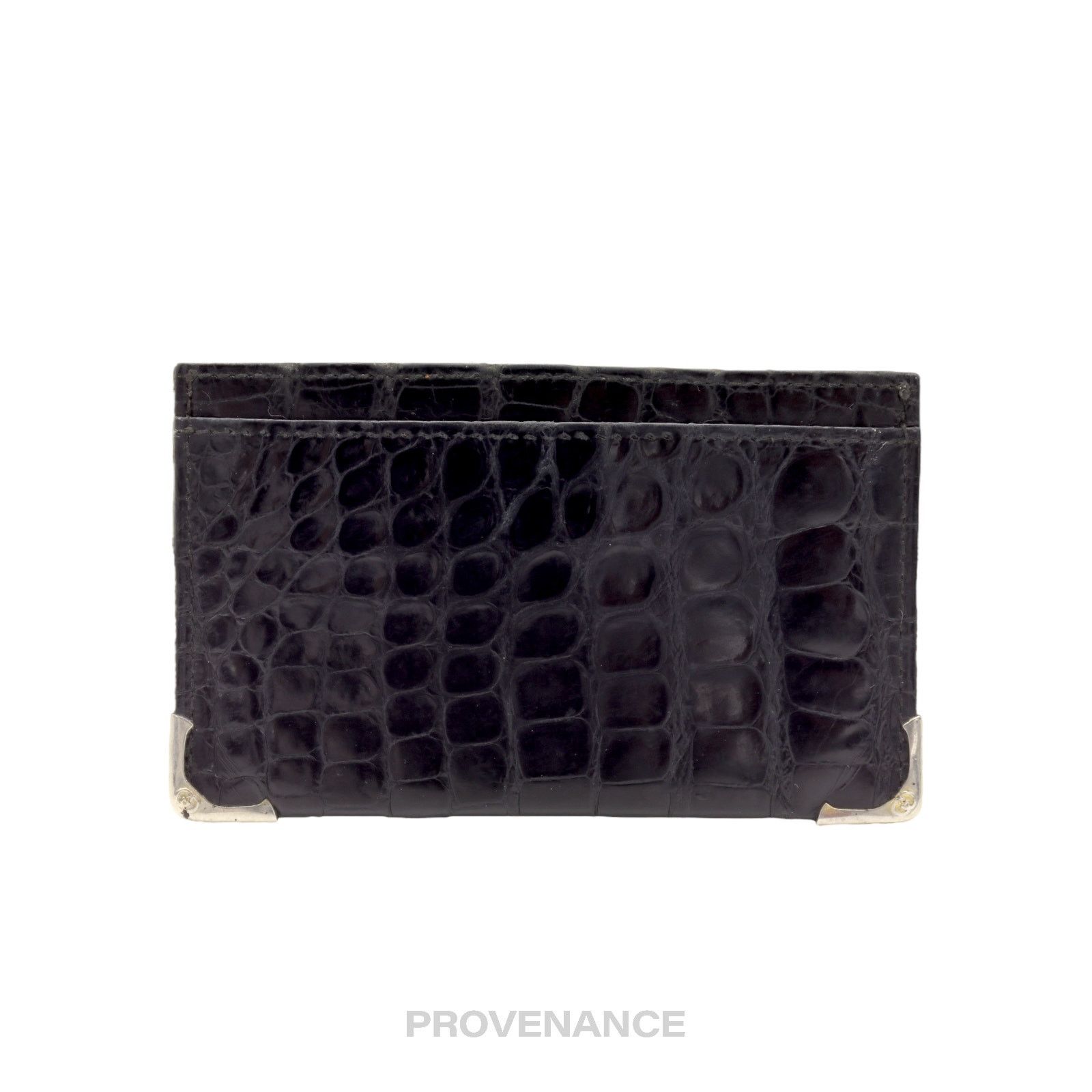 Gucci 🔴 Gucci Card Holder Wallet - Crocodile Leather Size ONE SIZE - 2 Thumbnail