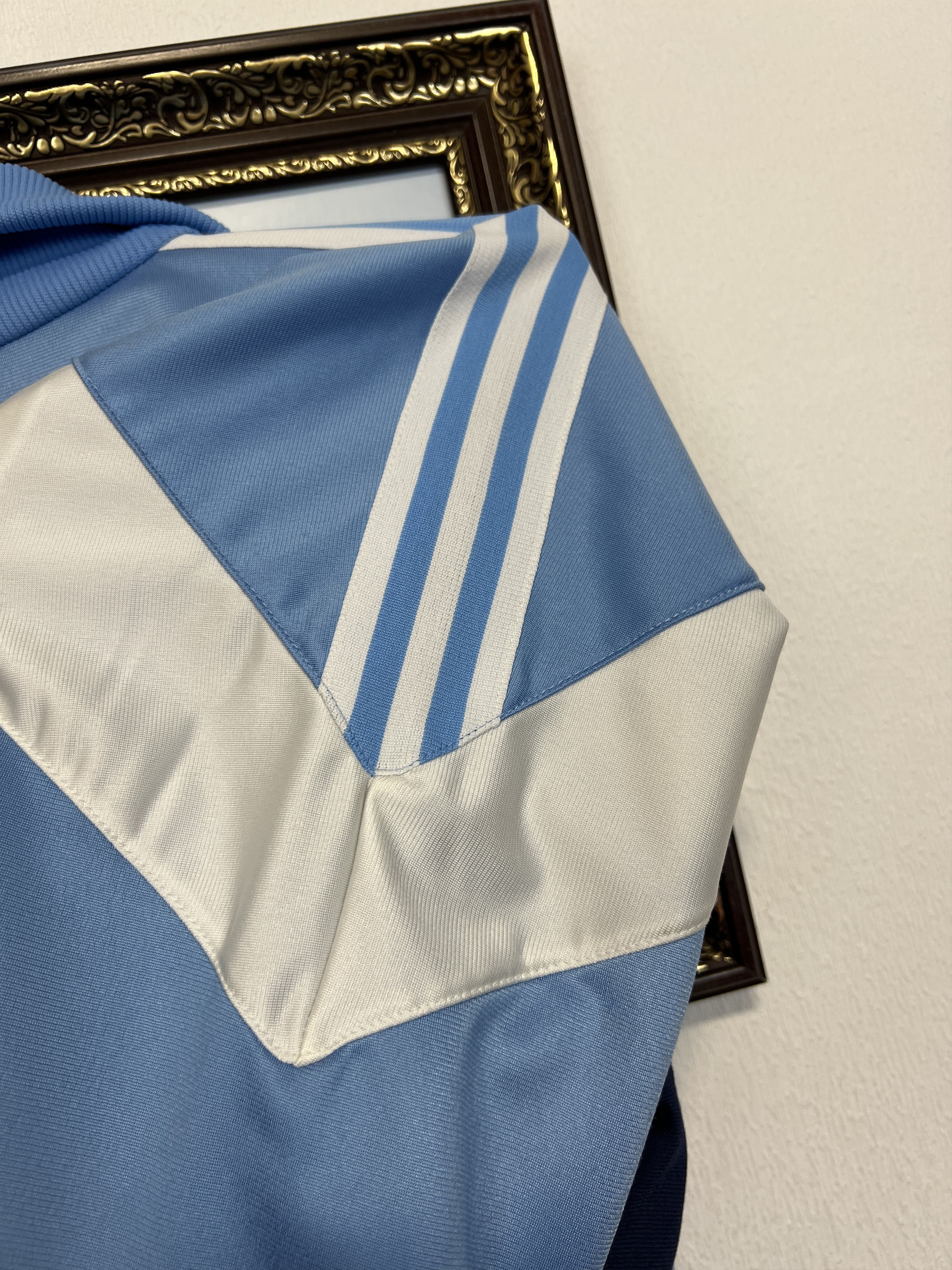 Adidas Vintage 90's White Blue Jacket Rare Track Top Y2K Hype Size US L / EU 52-54 / 3 - 11 Thumbnail