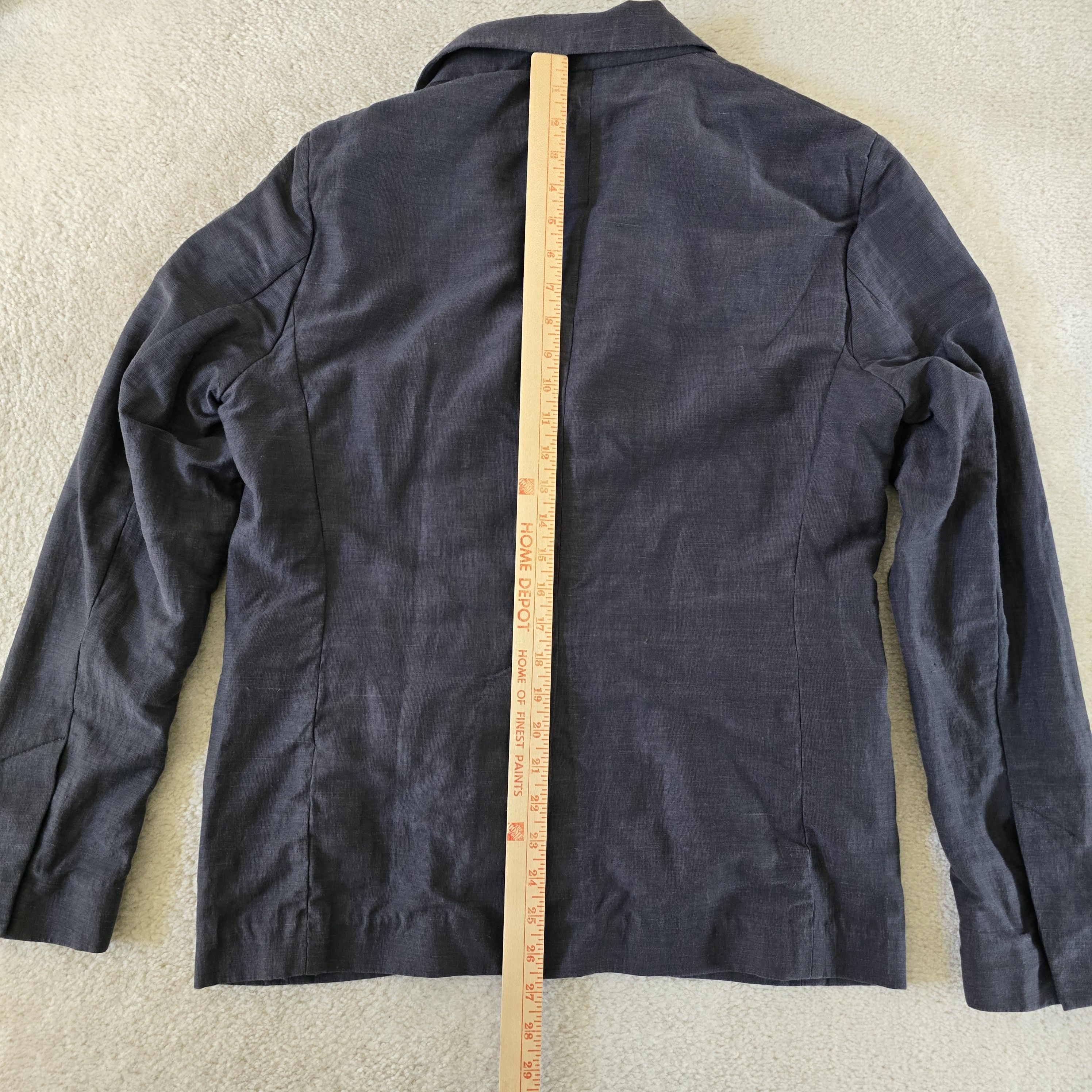 Outlier Outlier Injex Blazer RD Charcoal Gray Injected Linen Size 40R - 8 Thumbnail