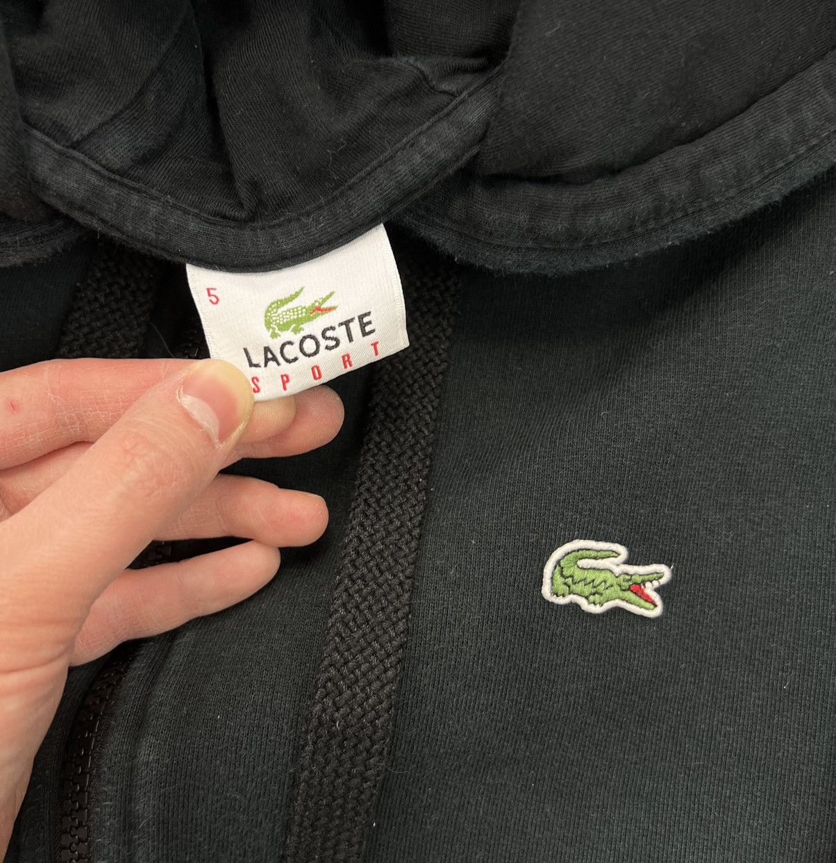 Lacoste Hoodie Lacoste Small Logo Zipped Black Size US M / EU 48-50 / 2 - 2 Thumbnail