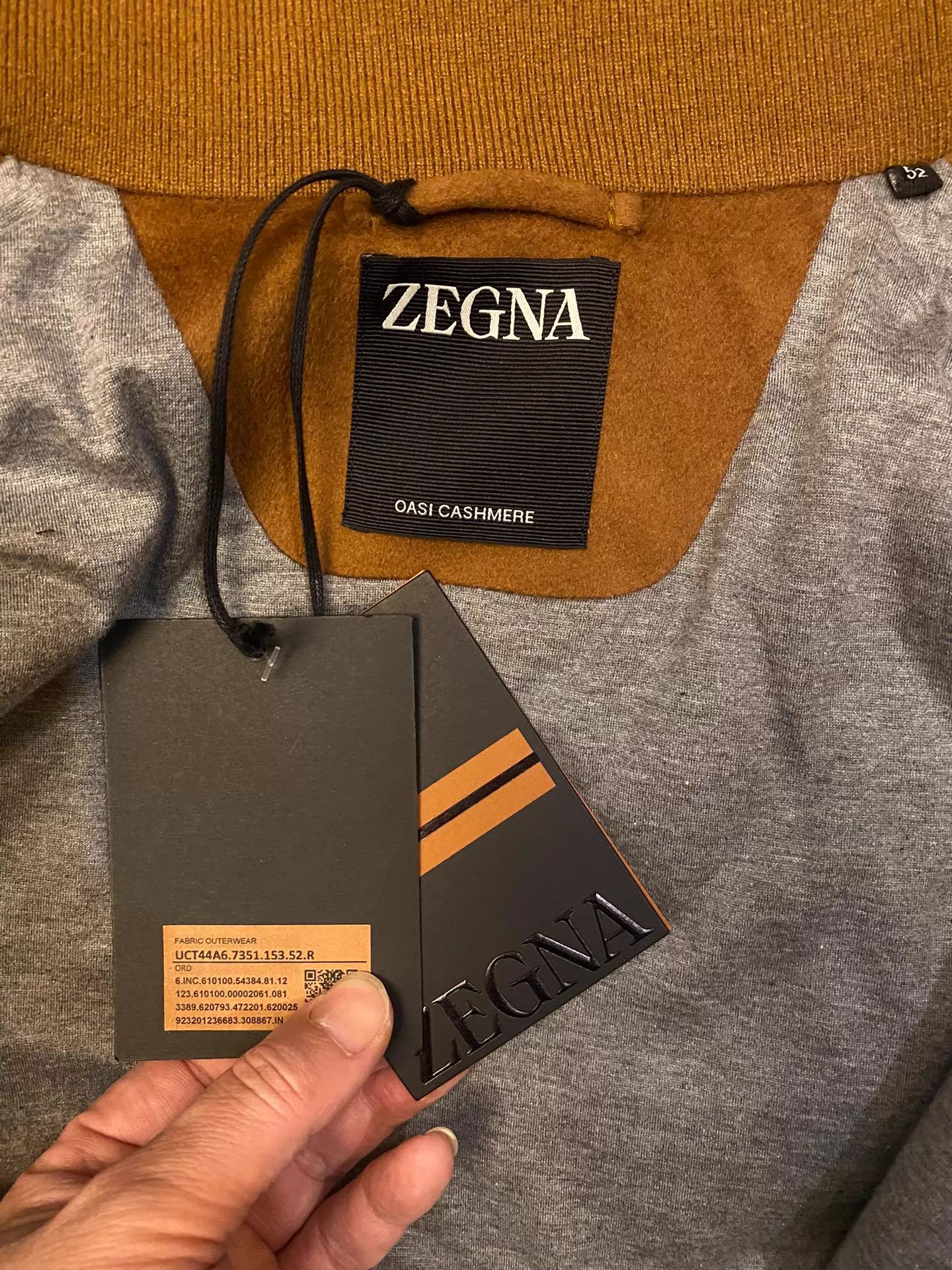 Ermenegildo Zegna ZEGNA OASI CASHMERE Waterproof Camel Jacket Size US L / EU 52-54 / 3 - 6 Thumbnail
