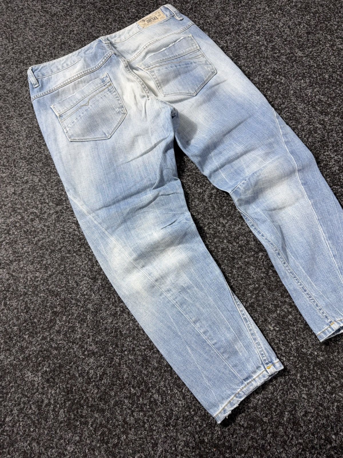 Diesel Luxury 00s Diesel Fayza Relaxed Tapered Rock Punk Jeans Y2K Size 29" - 11 Thumbnail