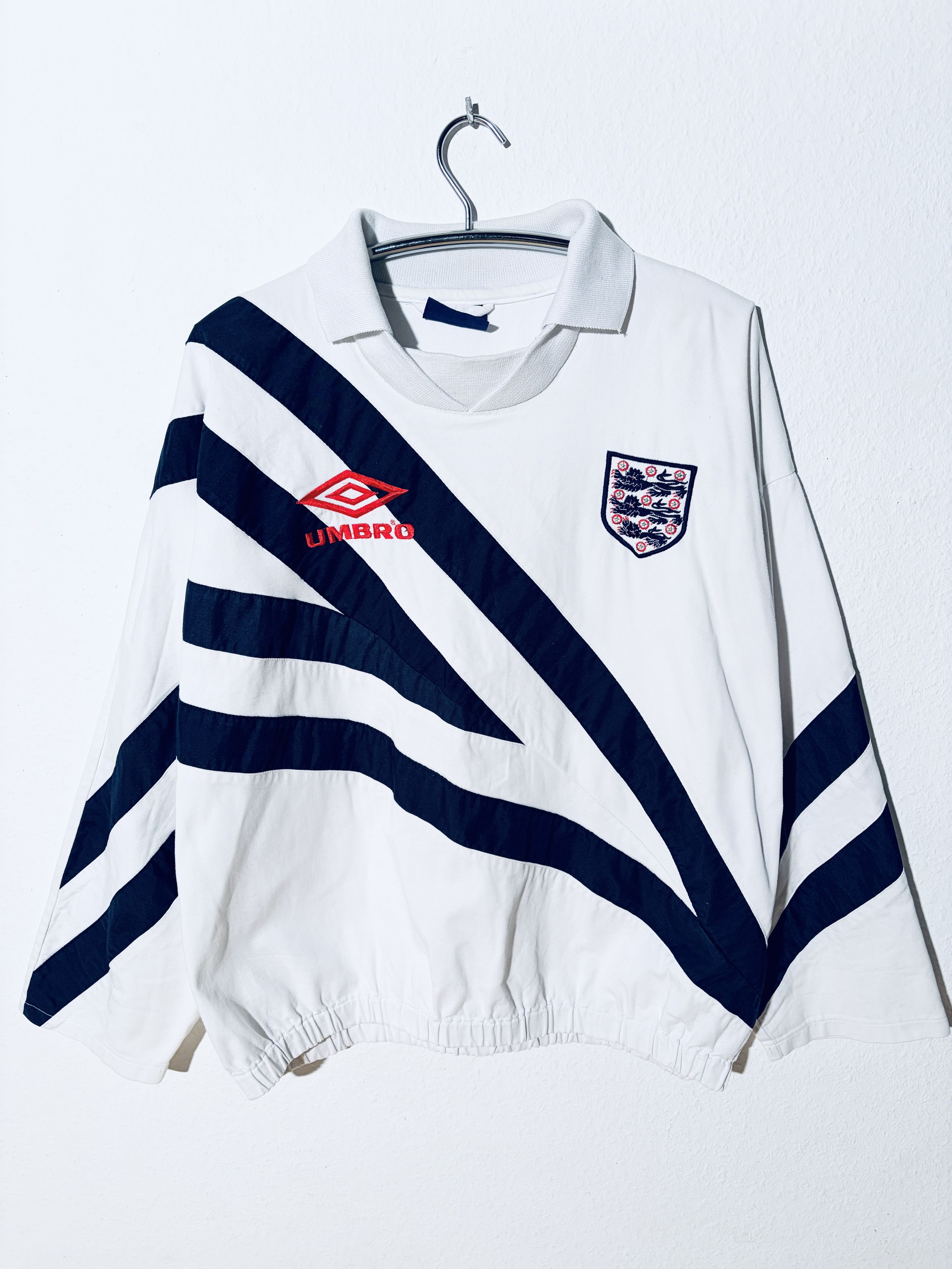 Umbro England Training Drill Top 1993 - 1995 Size US XL / EU 56 / 4 - 1 Thumbnail