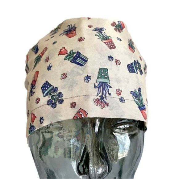 Handmade Handmade Boho Potted Plants Hair Bonnet - One Size 🪴 Size ONE SIZE - 3 Thumbnail