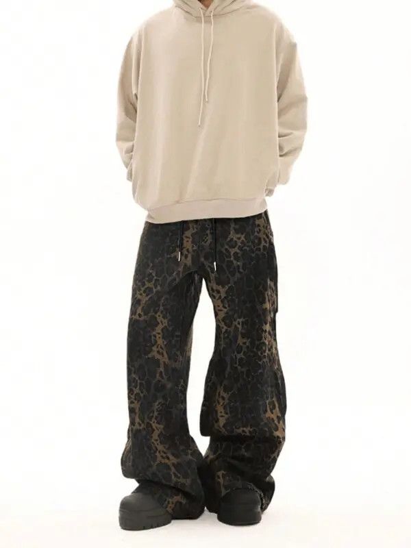 Japanese Brand Kizuki x Mako Leopard Print Casual Sweatpants Size US 32 / EU 48 - 5 Thumbnail