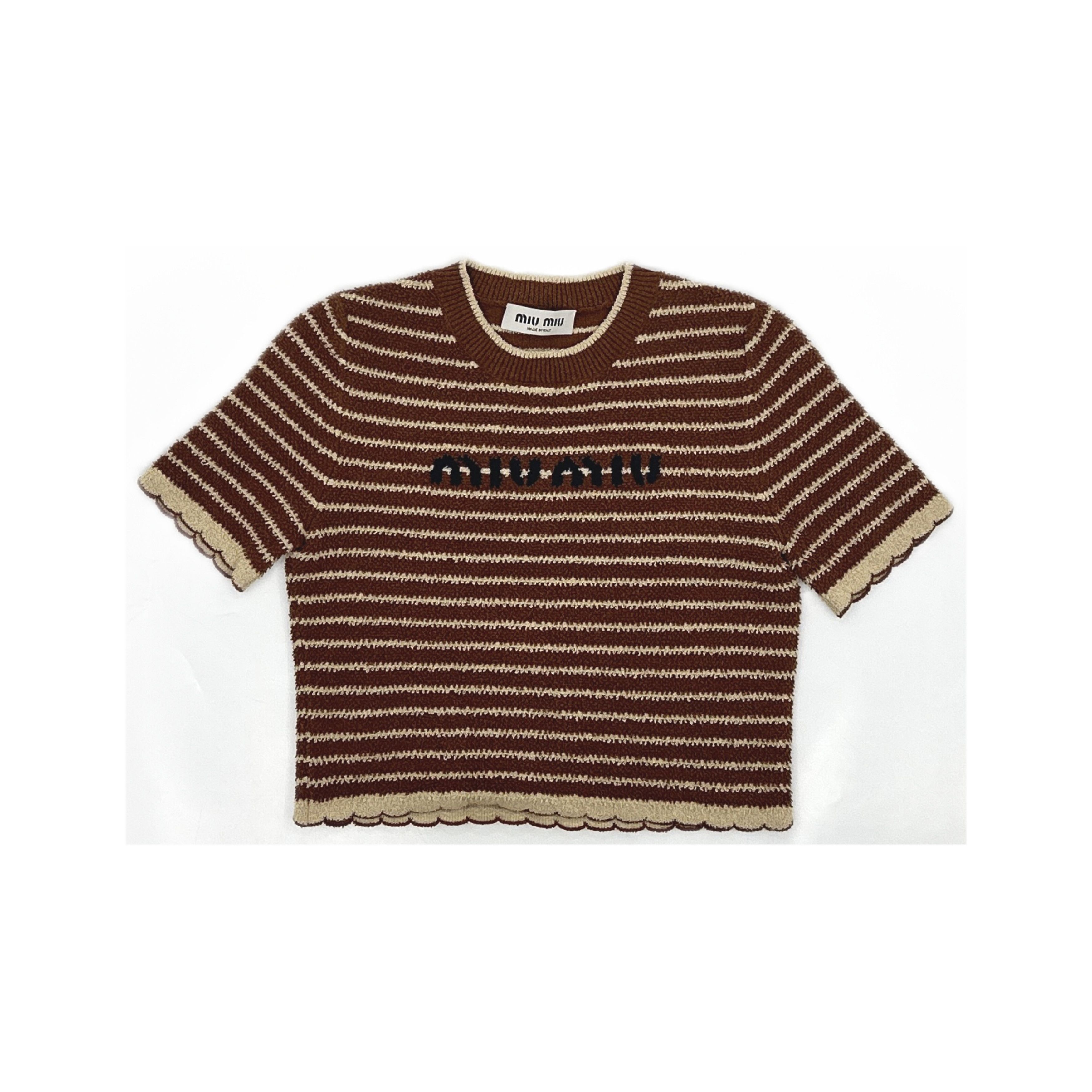 Miu Miu Miu Miu Striped Knit Sweater Size 36 Size XS / US 0-2 / IT 36-38 - 1 Thumbnail