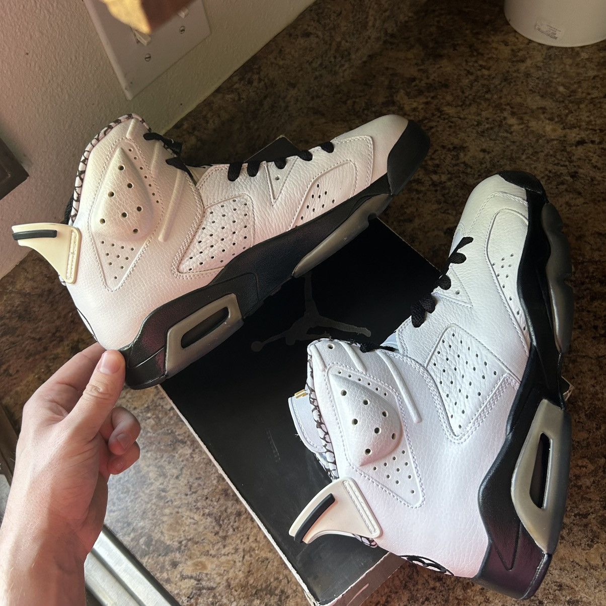 Jordan Brand 395866-101 2010 AiR JORDAN RETRO 6 PREMiUM MOTORSPORTS OiL Size US 8.5 / EU 41-42 - 5 Thumbnail