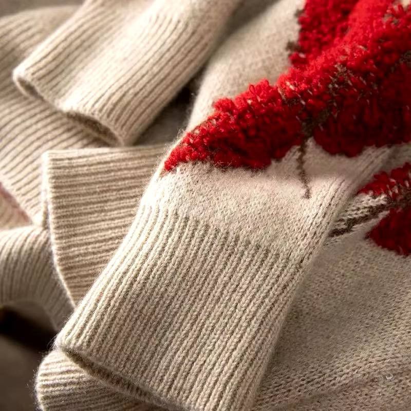 Japanese Brand × Vintage knit fall sweater with a round neckline Size US XL / EU 56 / 4 - 5 Thumbnail