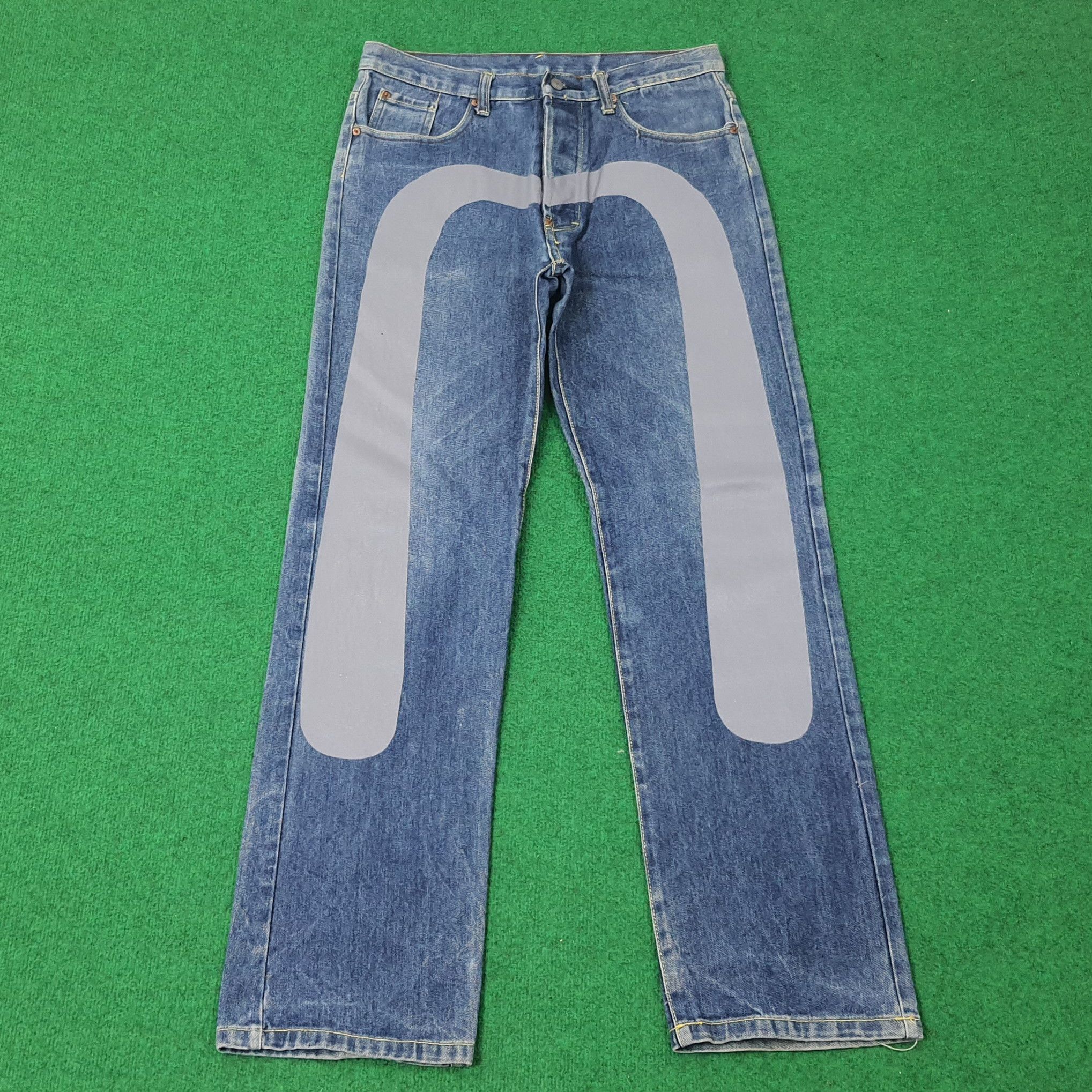 Japanese Brand Vintage Evisu x Doraemon Rare Custom Daicock Jeans C244N25 Size US 32 / EU 48 - 4 Thumbnail