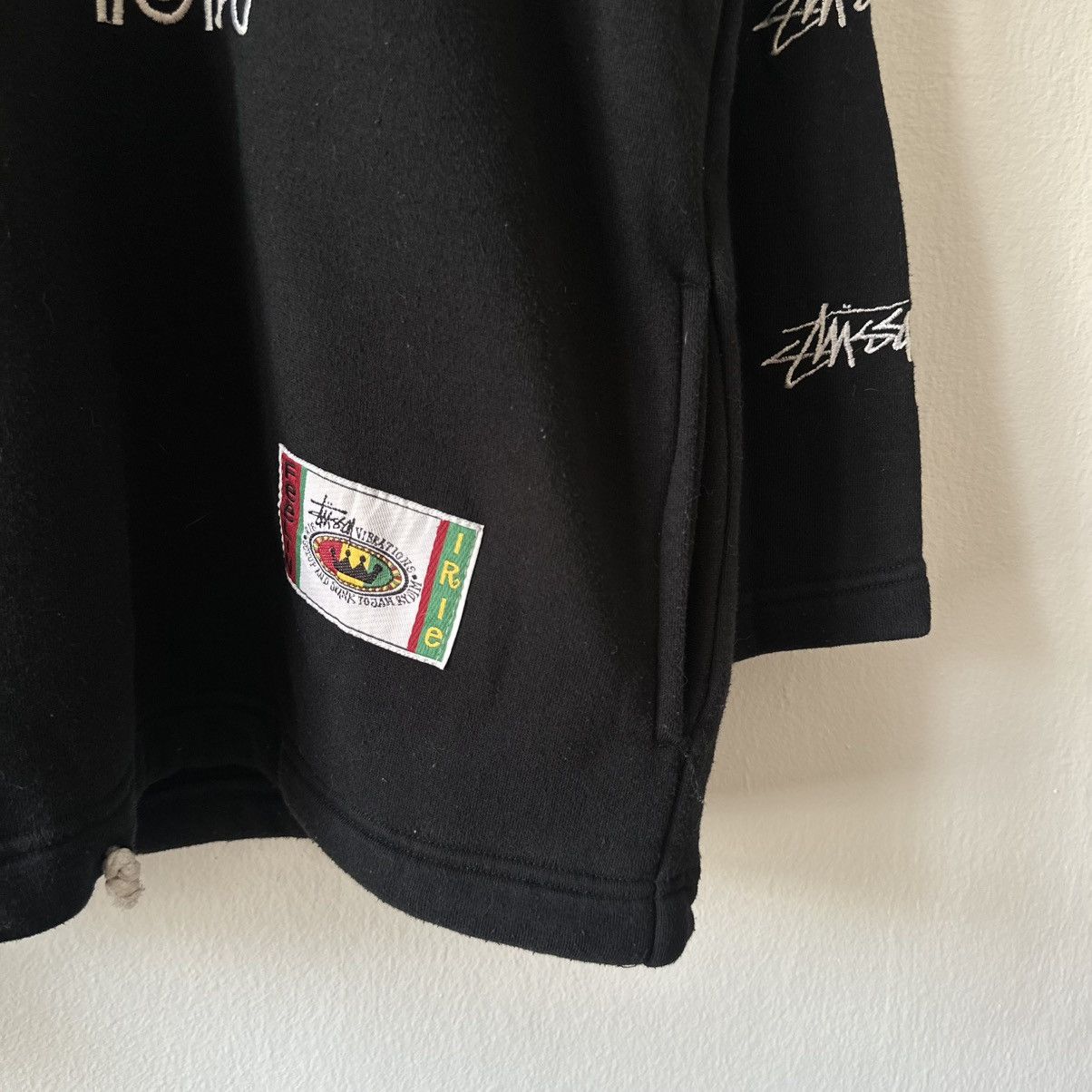 Stussy Vintage Stussy Vibrations International Tribe Irie Hoodie Size US XL / EU 56 / 4 - 7 Thumbnail