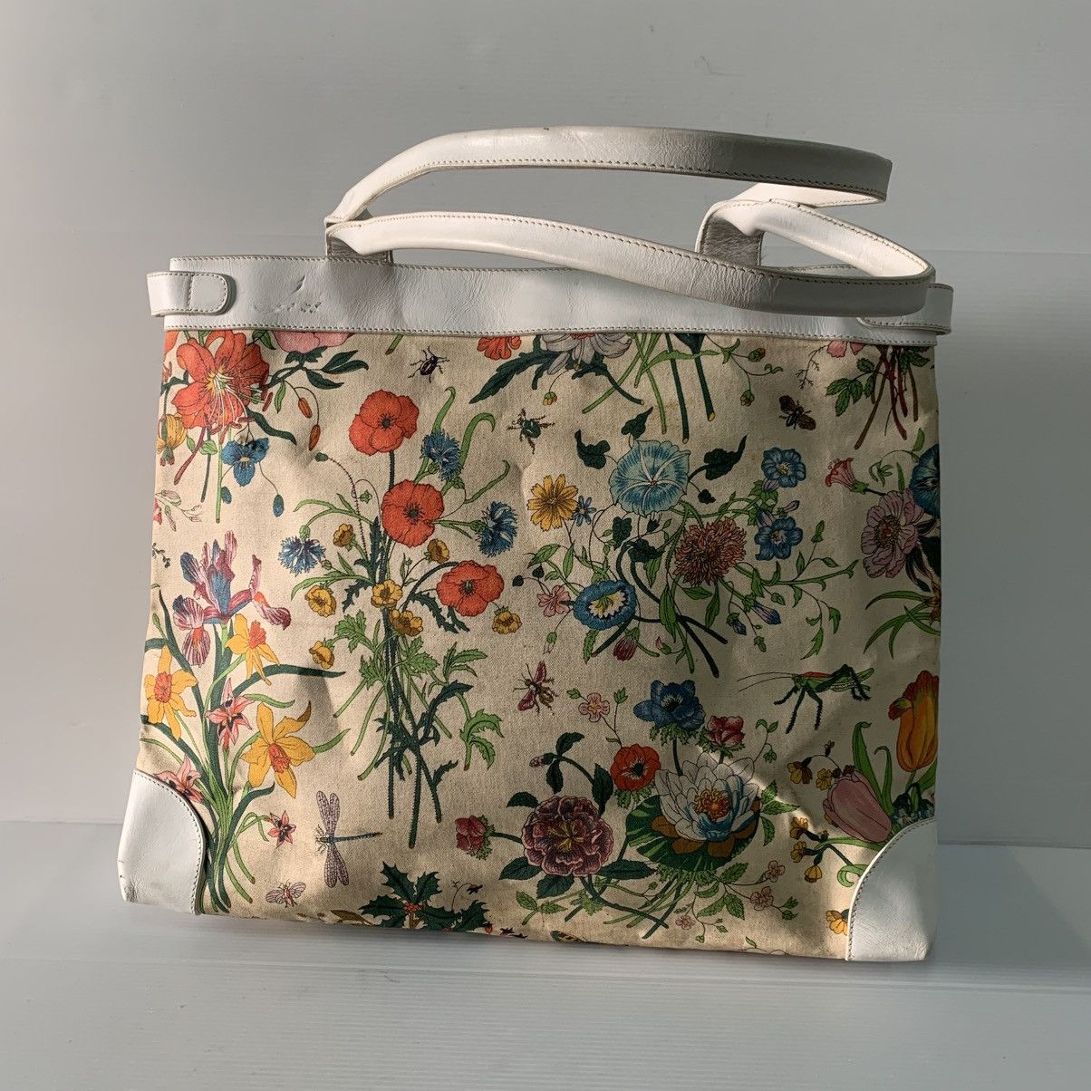 Gucci Gucci Floral Vintage Large Shoulder Bag Size ONE SIZE - 2 Thumbnail