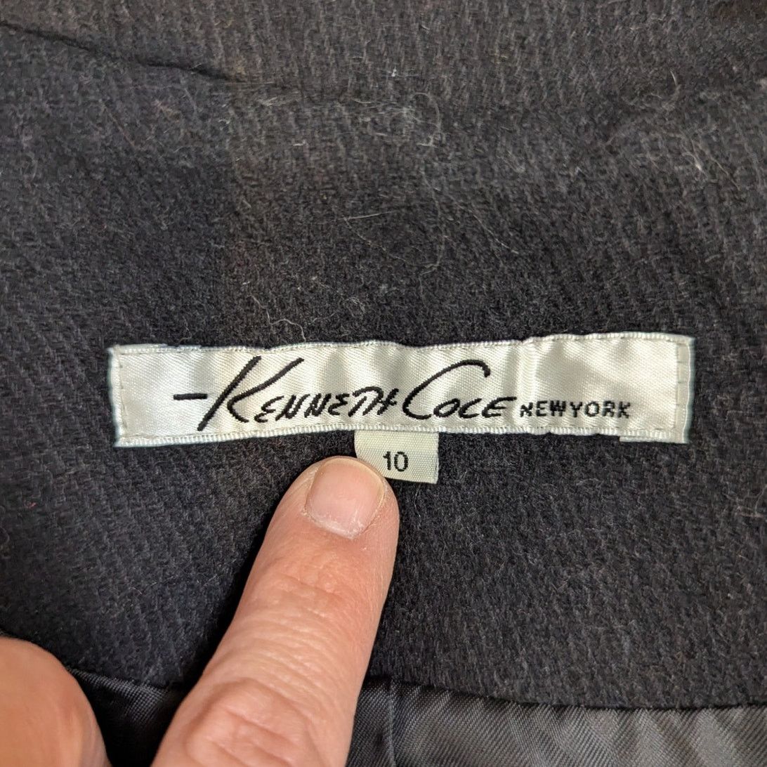 Kenneth Cole Kenneth Cole Wool Blend Overcoat Black Size 10 Size L / US 10 / IT 46 - 5 Thumbnail