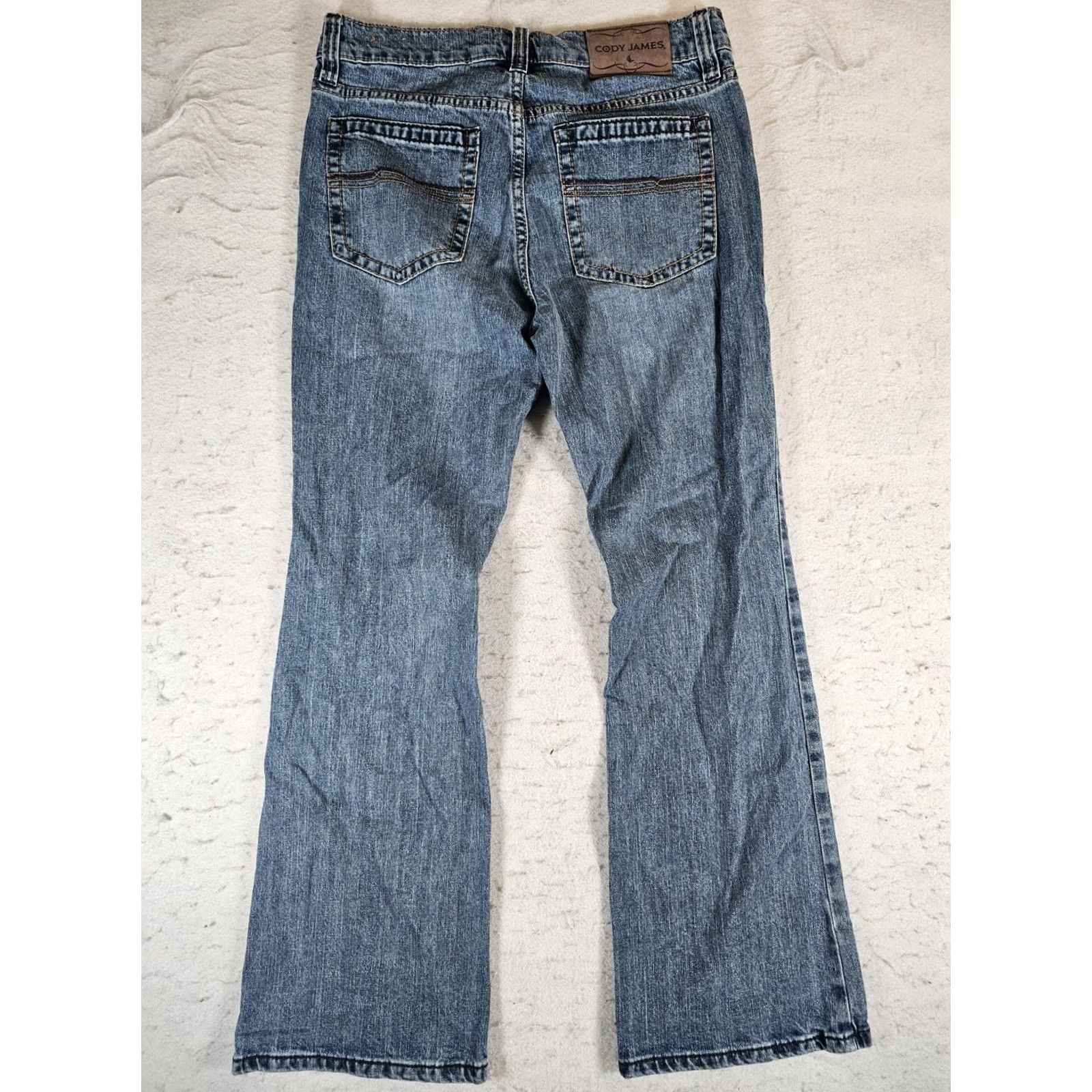 Cody James Cody James Jeans Blue Denim Straight Leg Cotton Stretch 30x30 Mens Sz 30 Regular 5-Pocket Size US 30 / EU 46 - 4 Thumbnail
