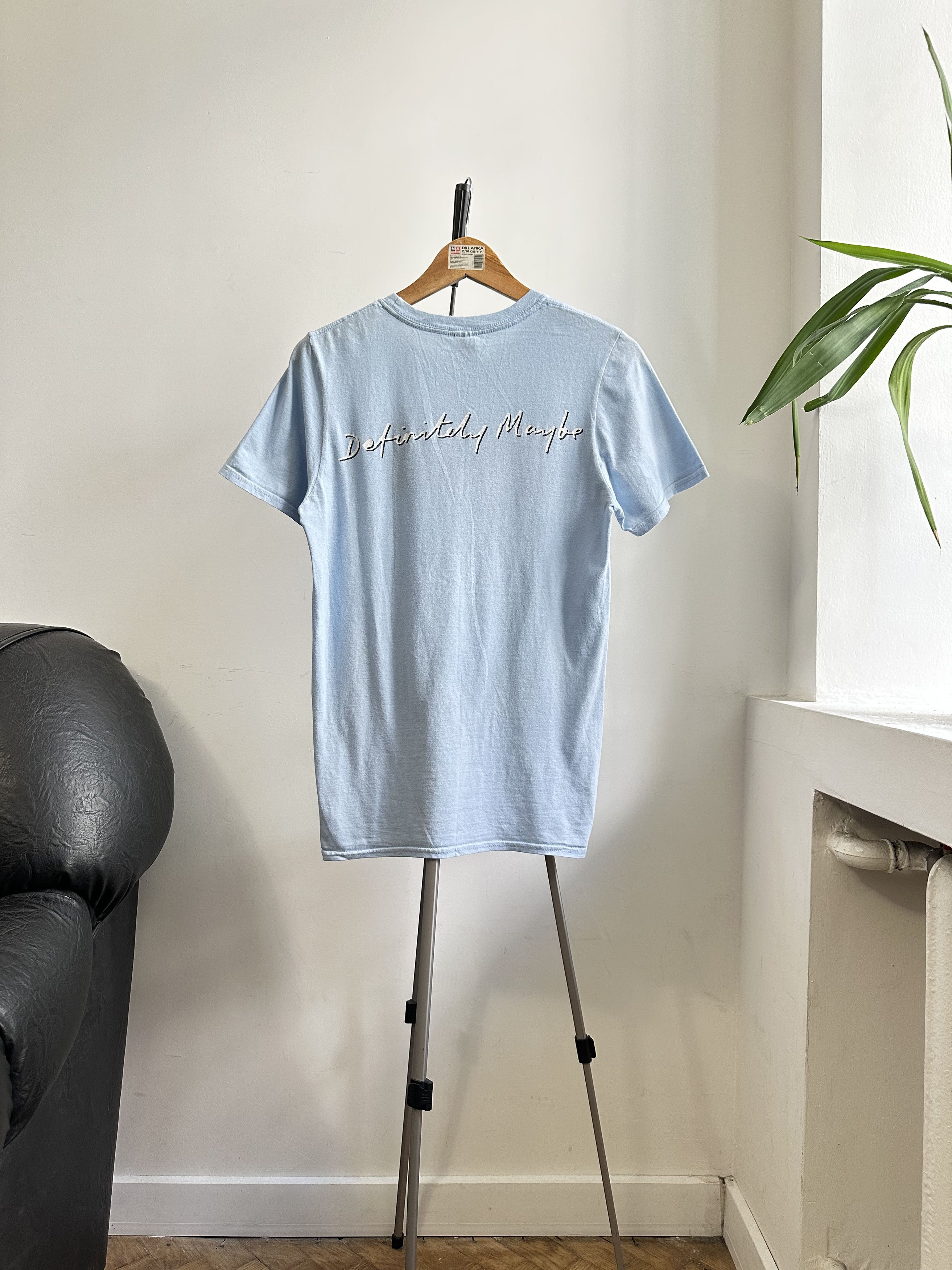 Band Tees Oasis Definitely Maybe Blue Box Logo T-Shirt Men's Small Size US S / EU 44-46 / 1 - 3 Thumbnail